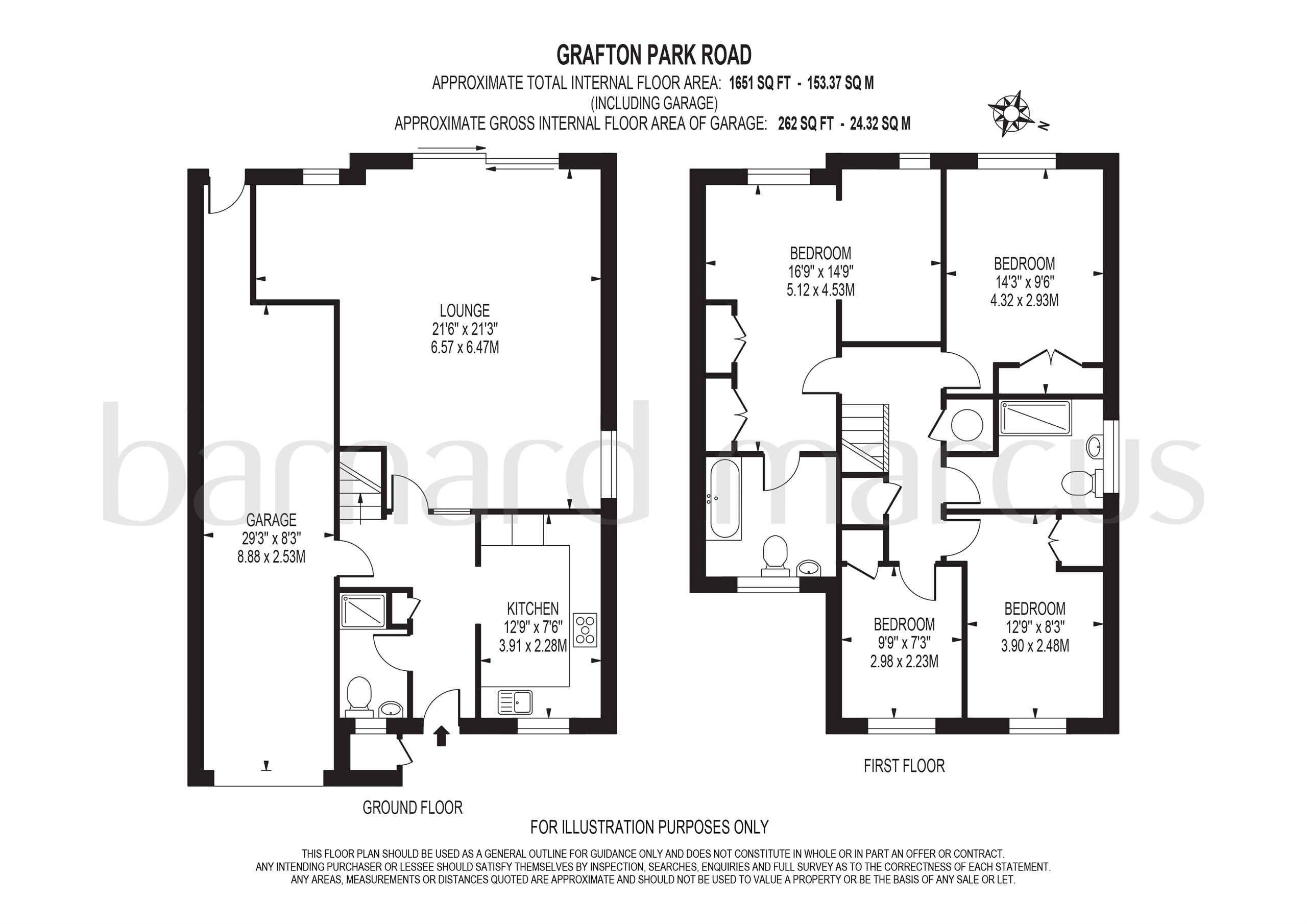 4 Bedrooms Link-detached house for sale in Grafton Park Road, Worcester Park KT4