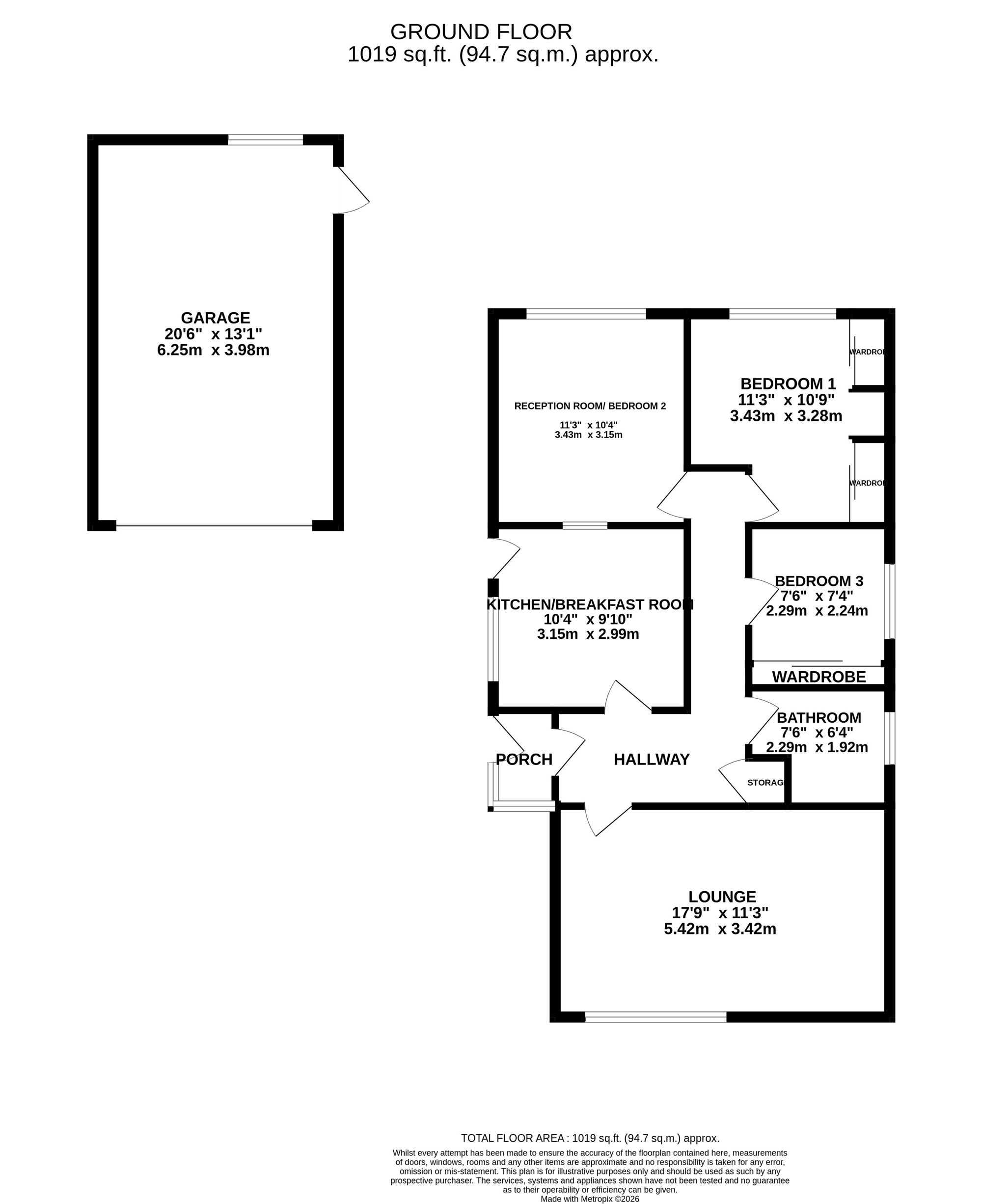 43 Oakfield Road, Stockport floorplan