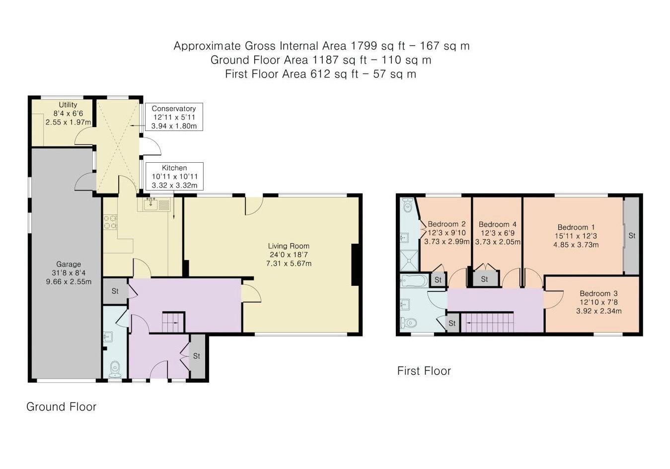 Broadfields, Goffs Oak, Waltham Cross EN7, 4 bedroom detached house for