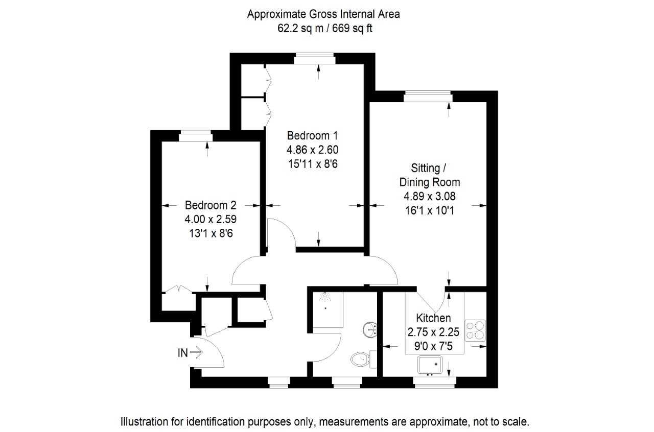 2 Bedrooms Flat for sale in Pickfords Gardens, Slough SL1