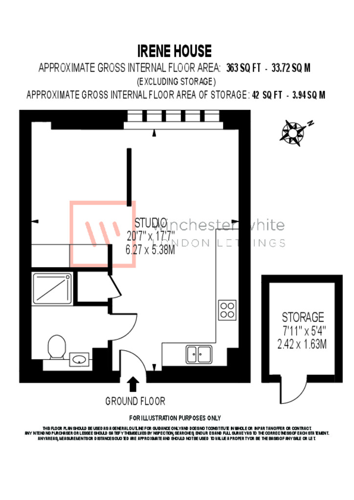 Flat 1, Irene House, 218 Balham High Road, London floorplan