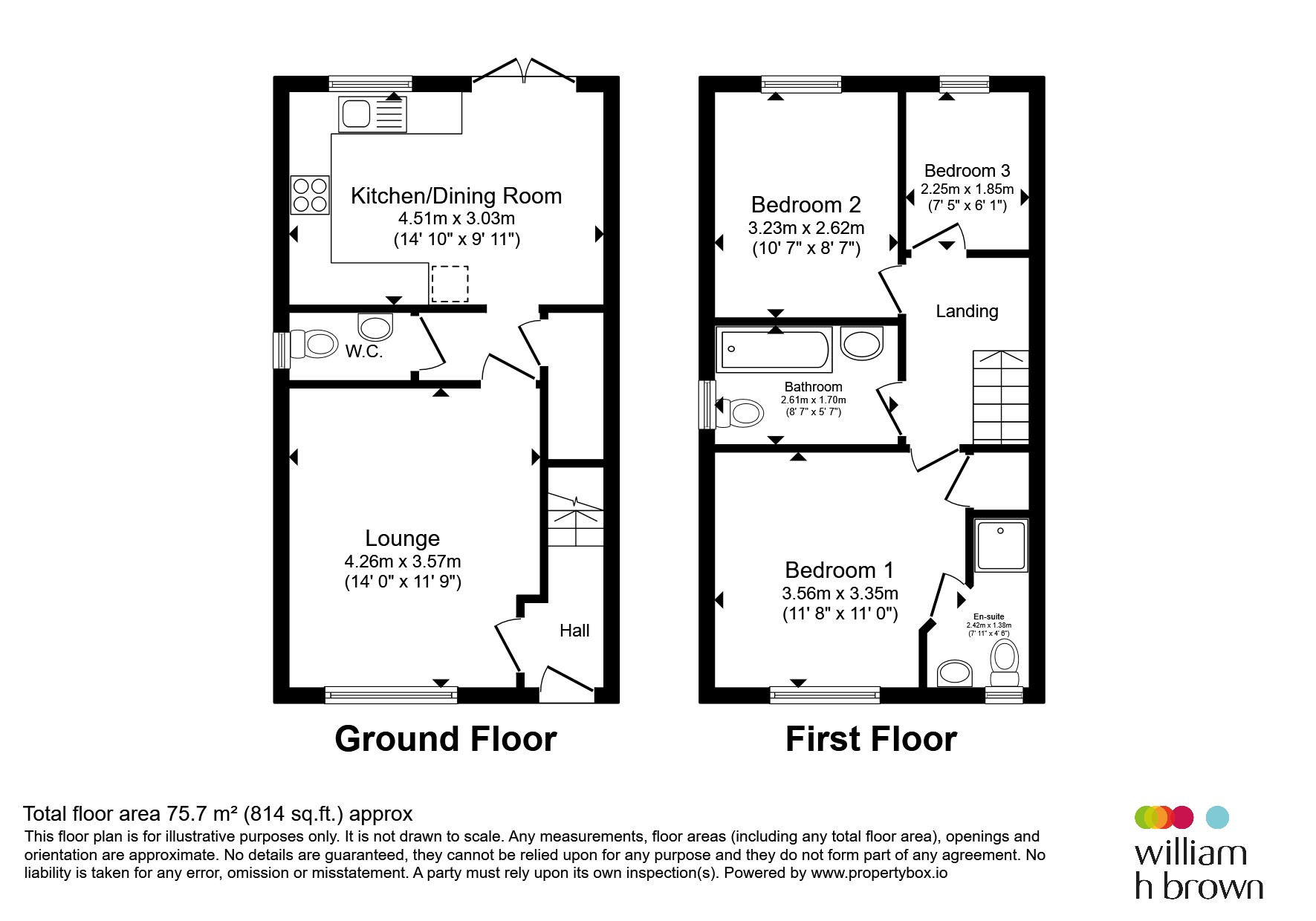 75, Bluebell Way, Rotherham floorplan