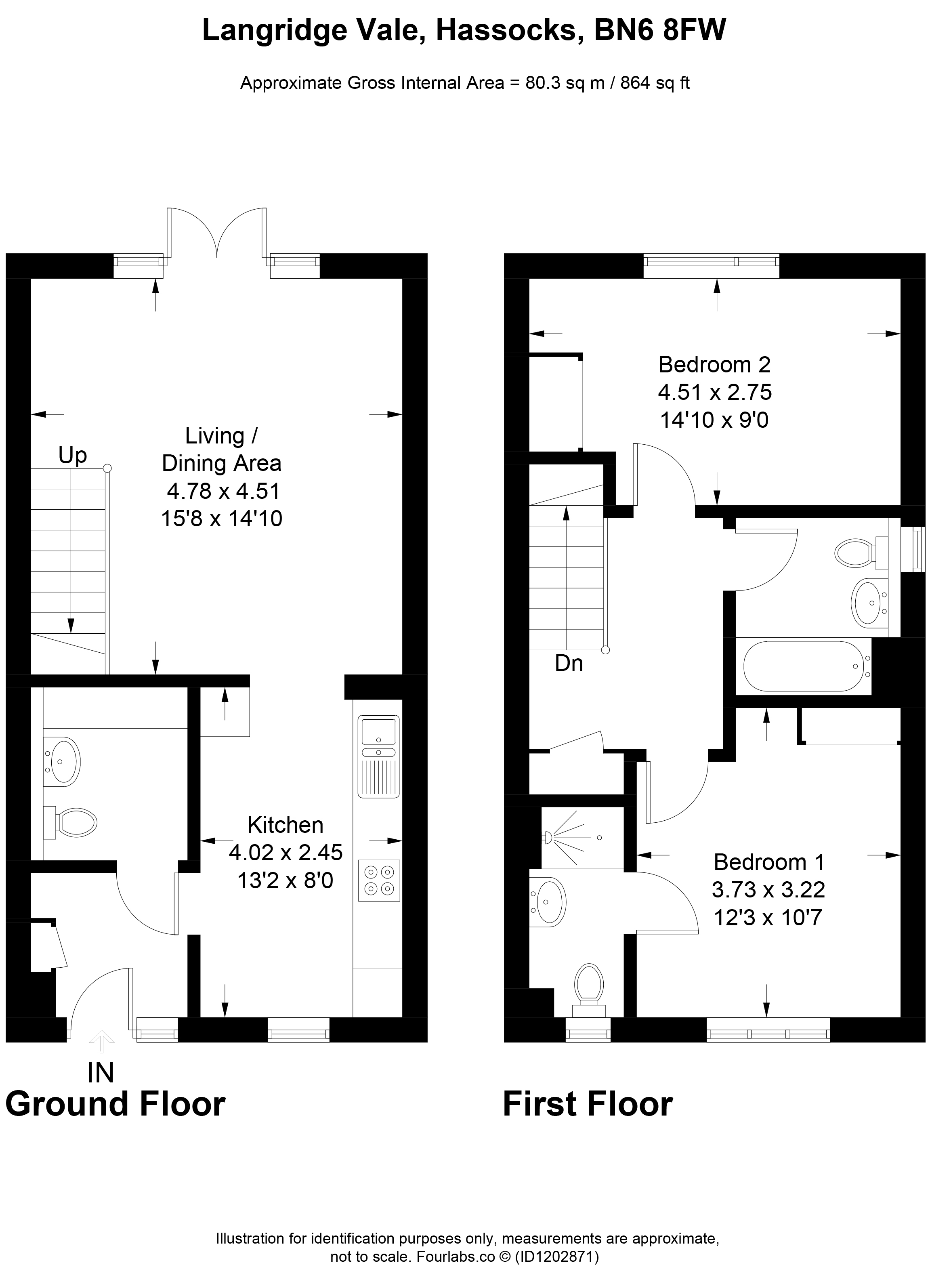 9, Langridge Vale, West Sussex floorplan