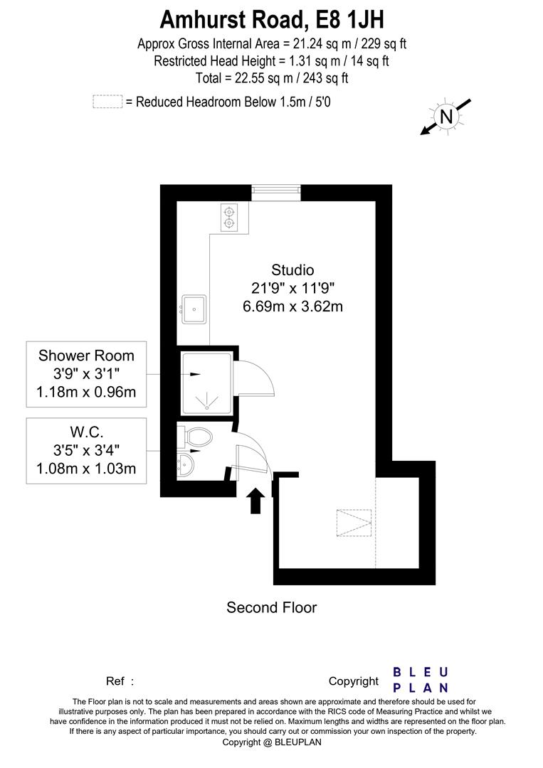 76 D, Amhurst Road, Hackney floorplan