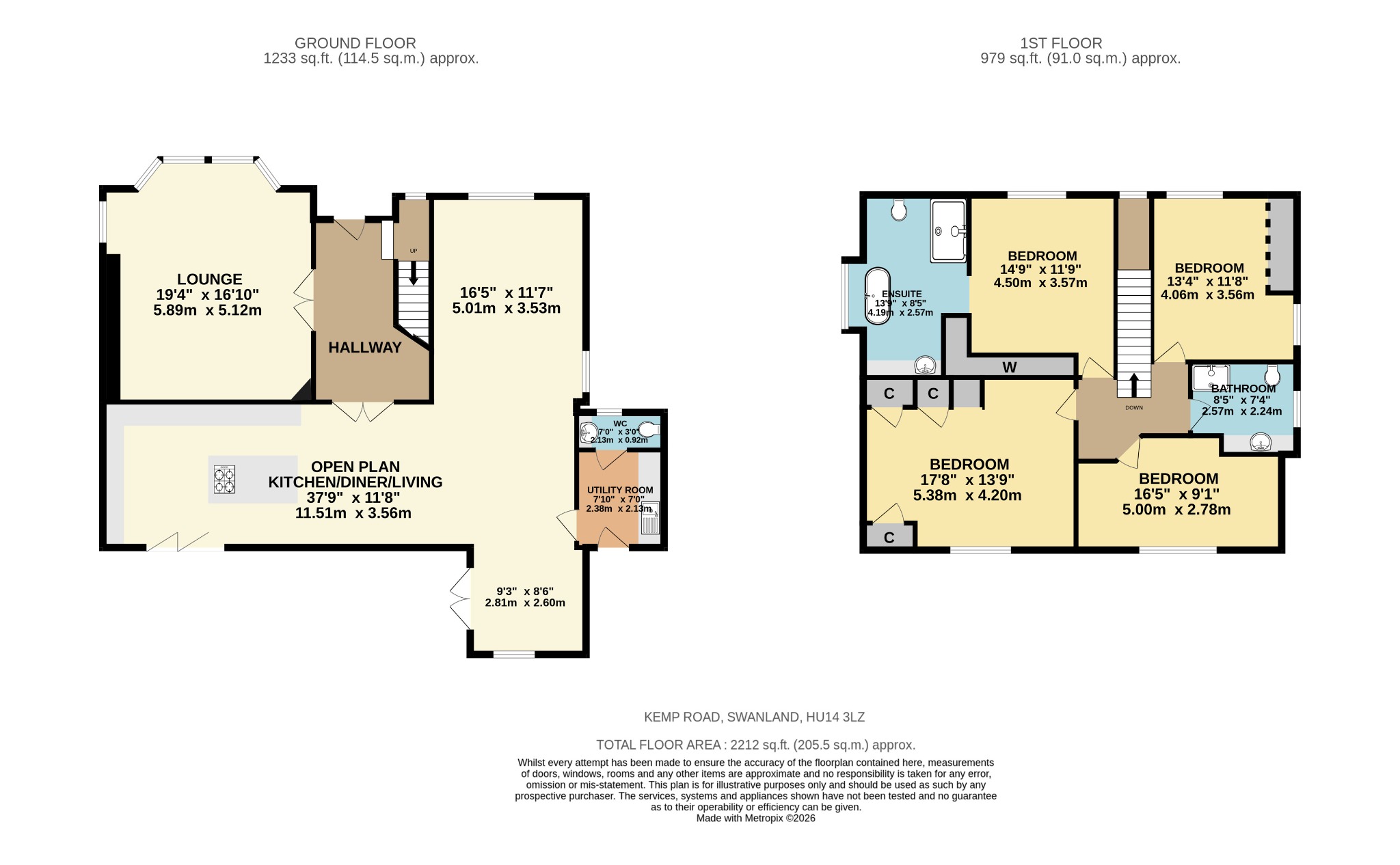 Brentwood, Kemp Road, North Ferriby floorplan