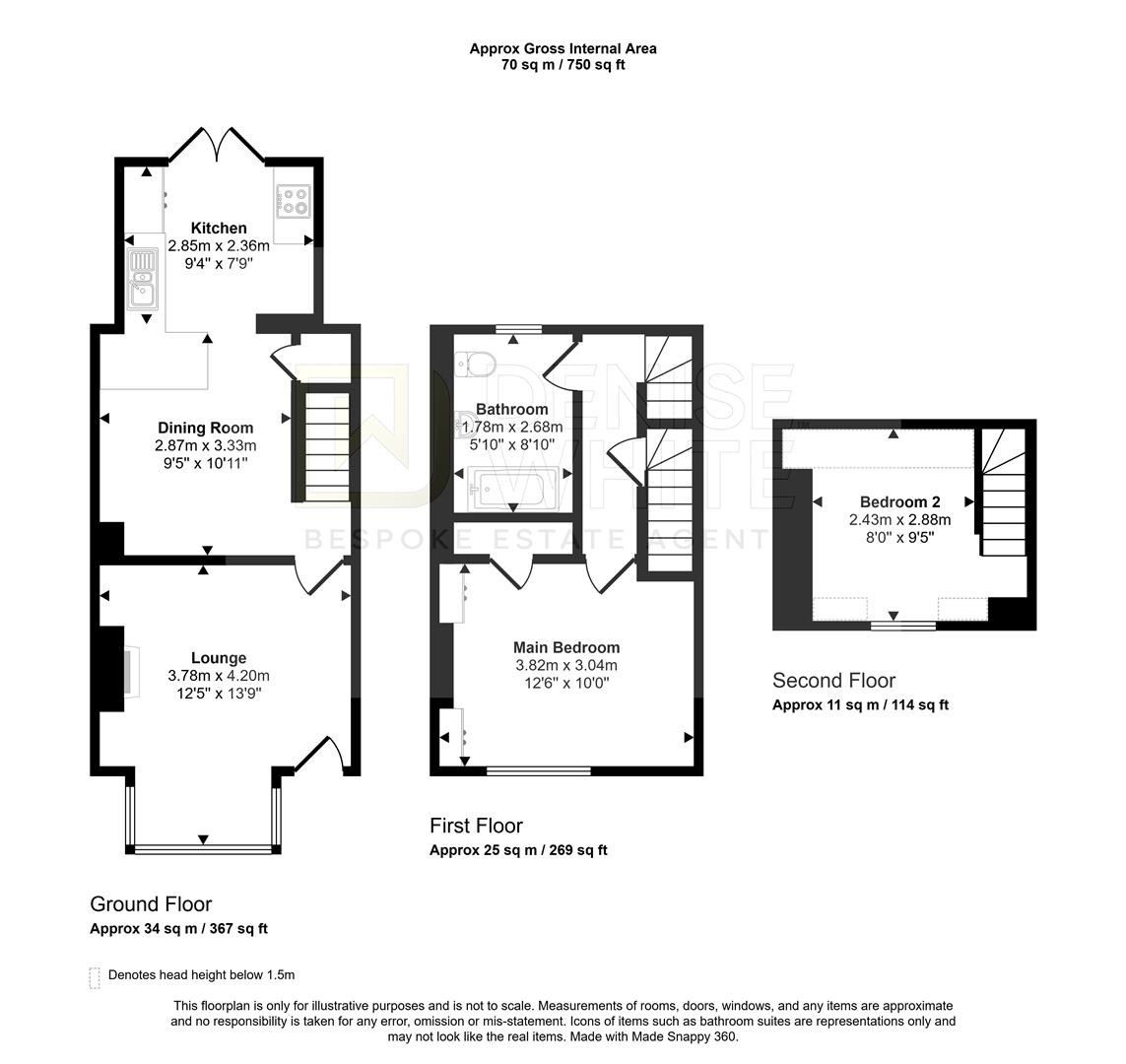 28, Ball Haye Road, Leek floorplan