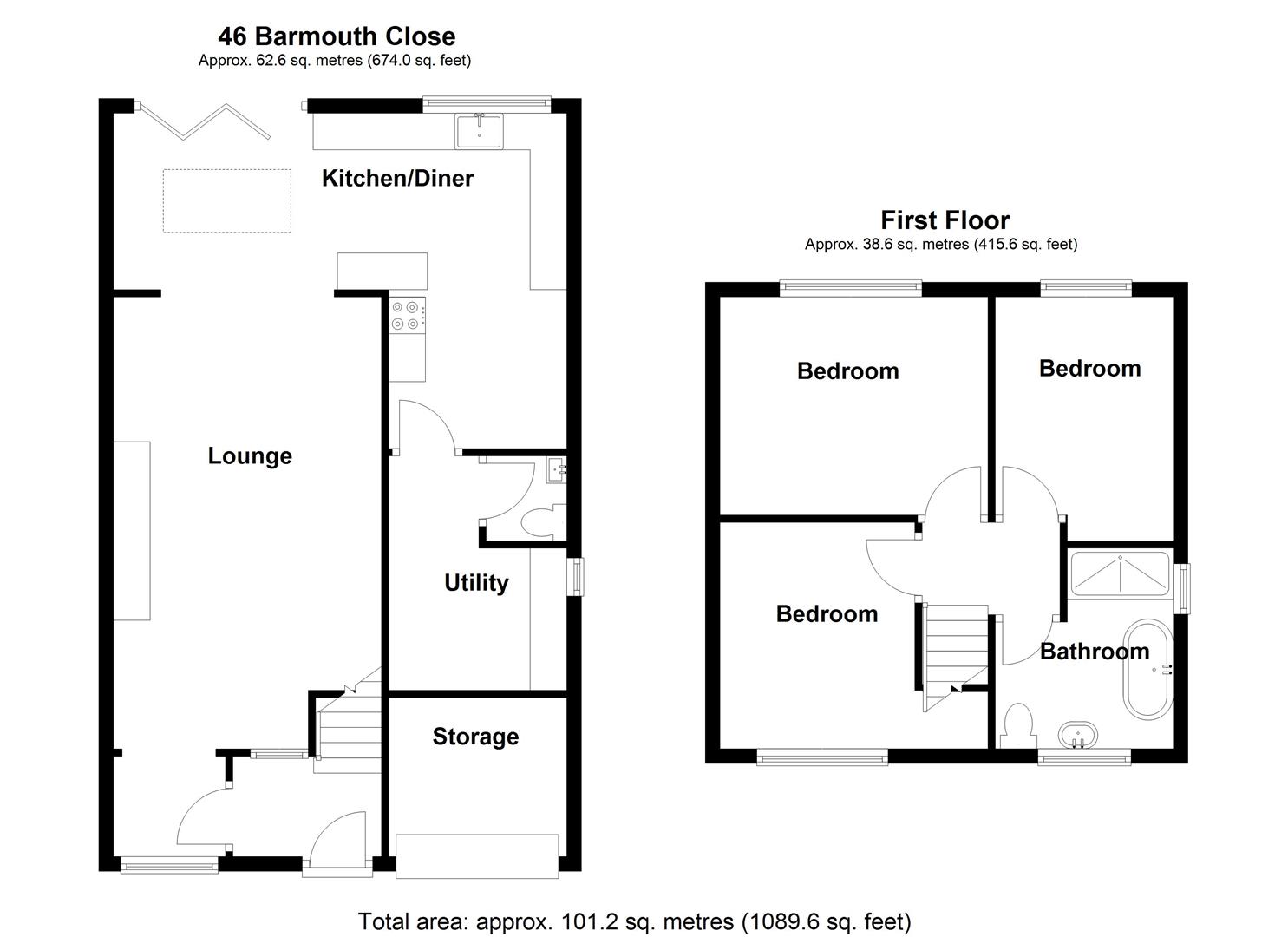 46, Barmouth Close, Willenhall floorplan
