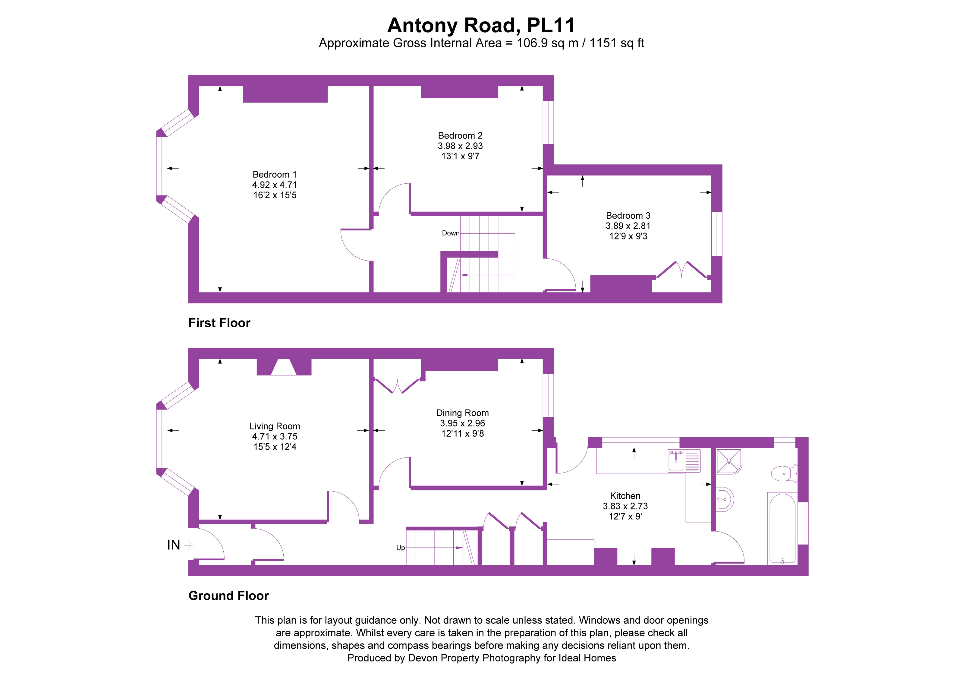 72, Antony Road, Cornwall floorplan