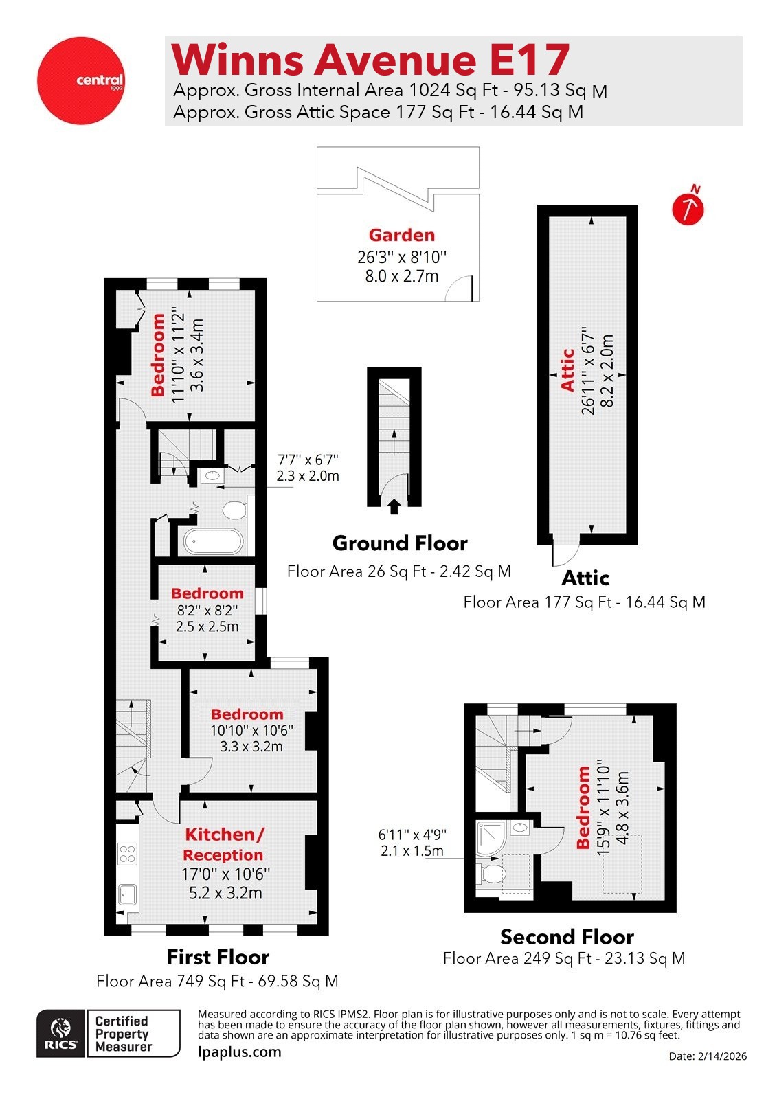 72, Winns Avenue, London floorplan