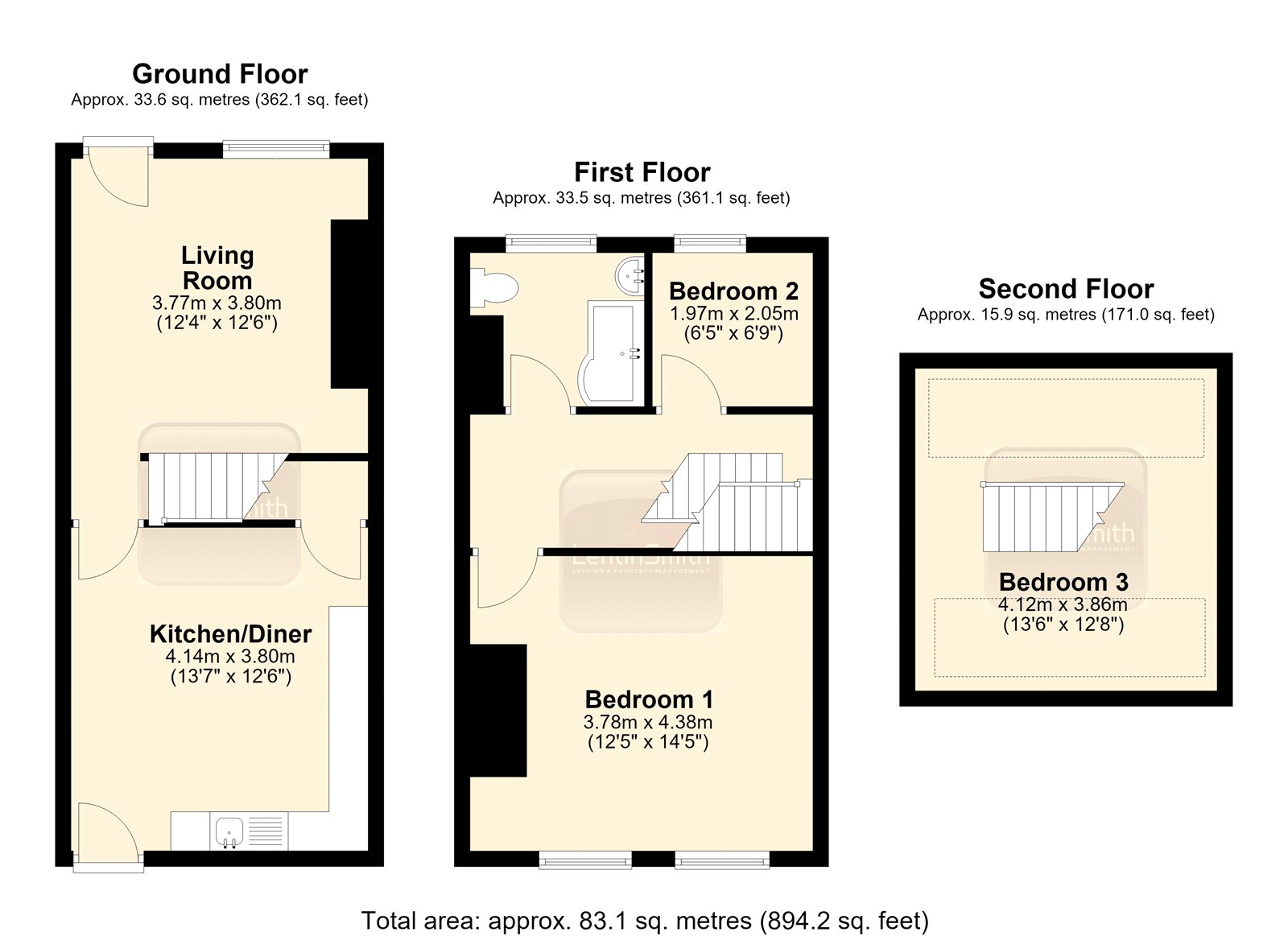 14, Little Horton Green, West Yorkshire floorplan