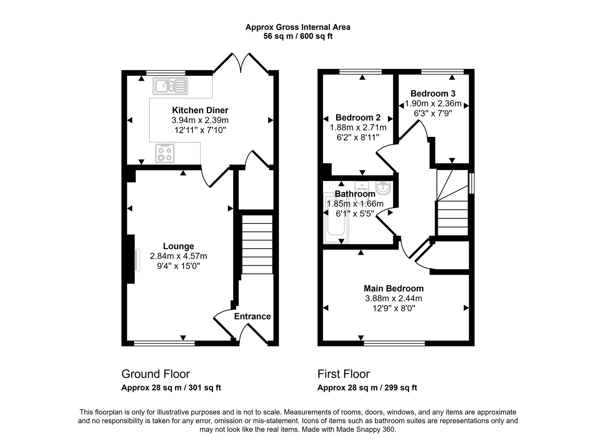 25 Bransfield Close, Wigan floorplan