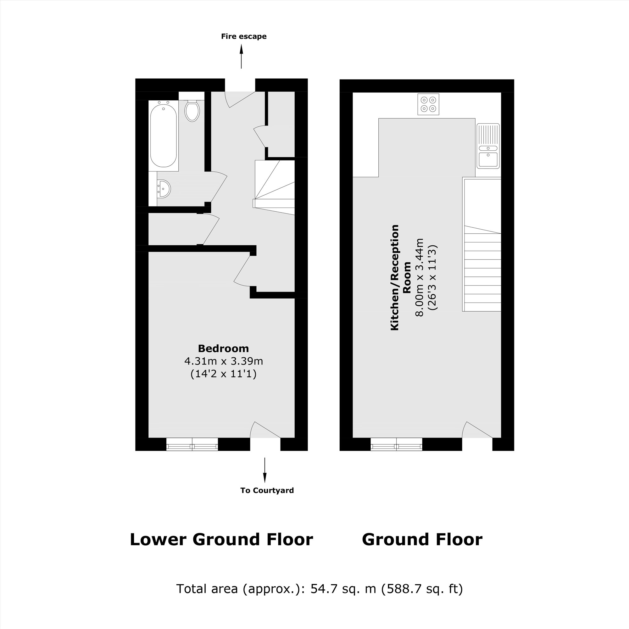 103, Liberty Street, London floorplan
