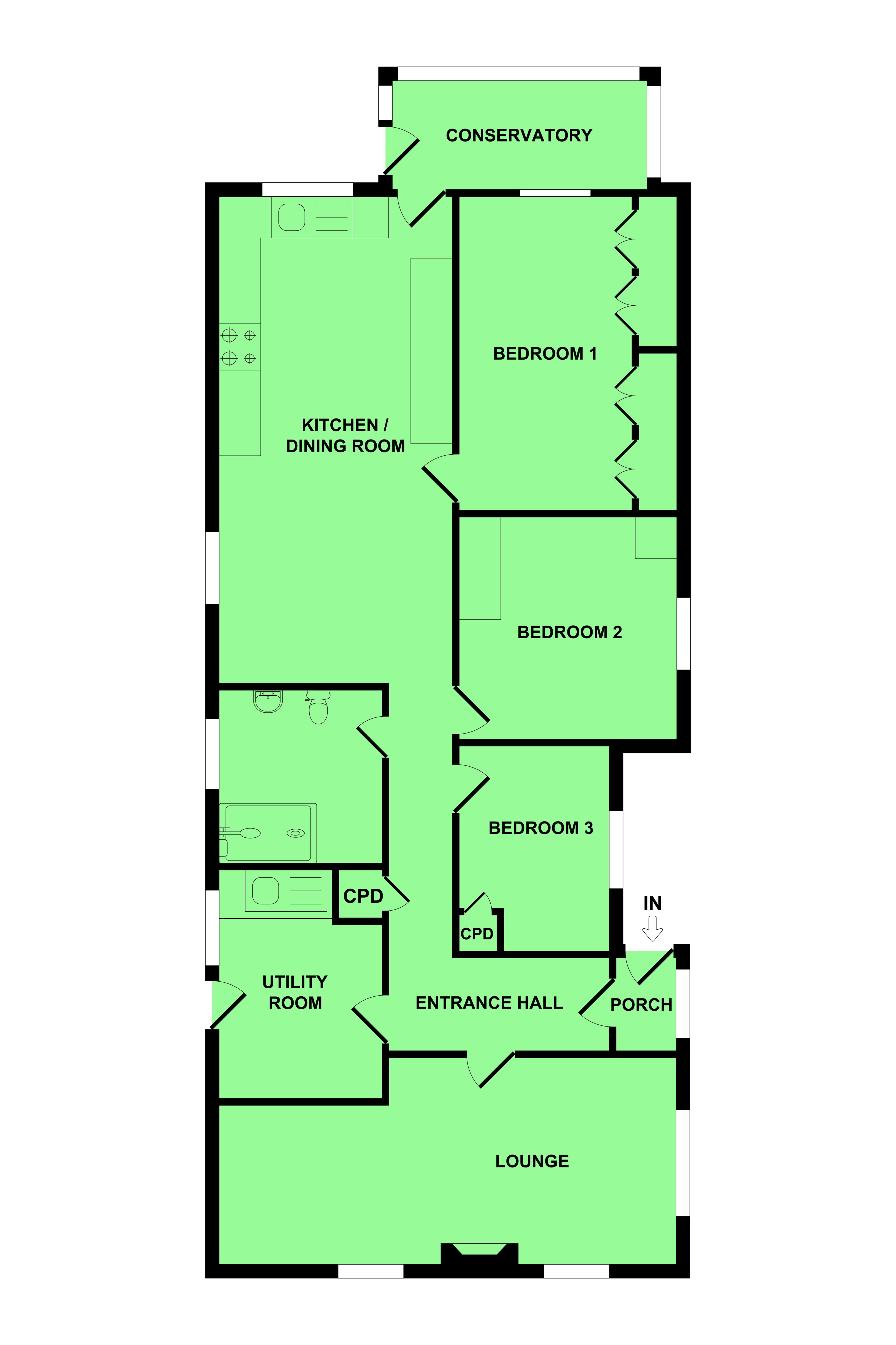 1, Ashwood Close, Great Yarmouth floorplan