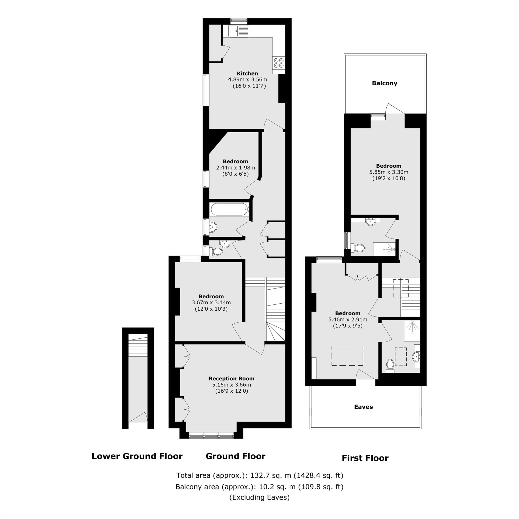 161, Franciscan Road, London floorplan