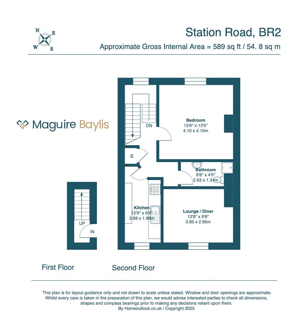Flat 3, 3 Station Road, Bromley floorplan