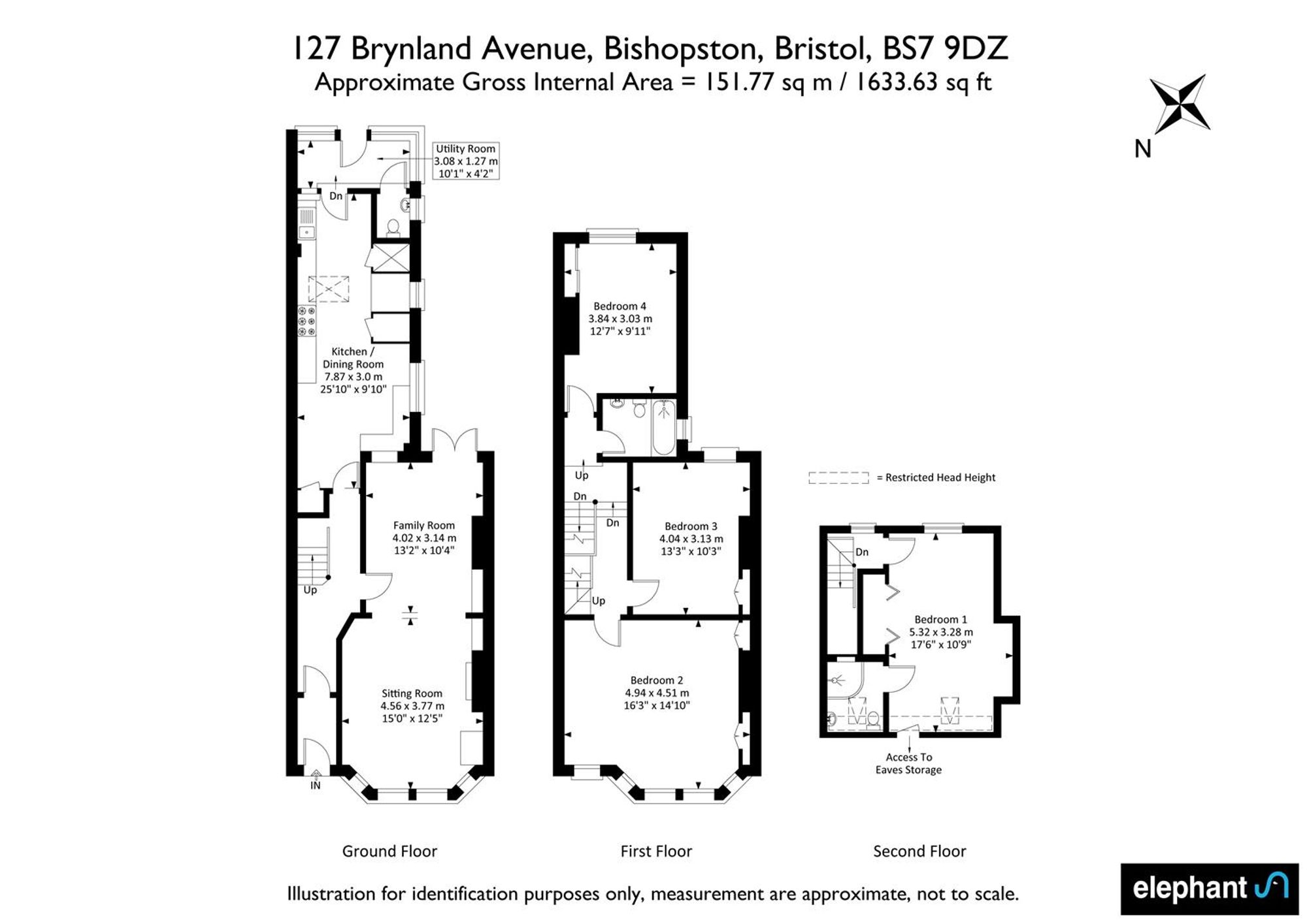 127 Brynland Avenue, Bristol floorplan
