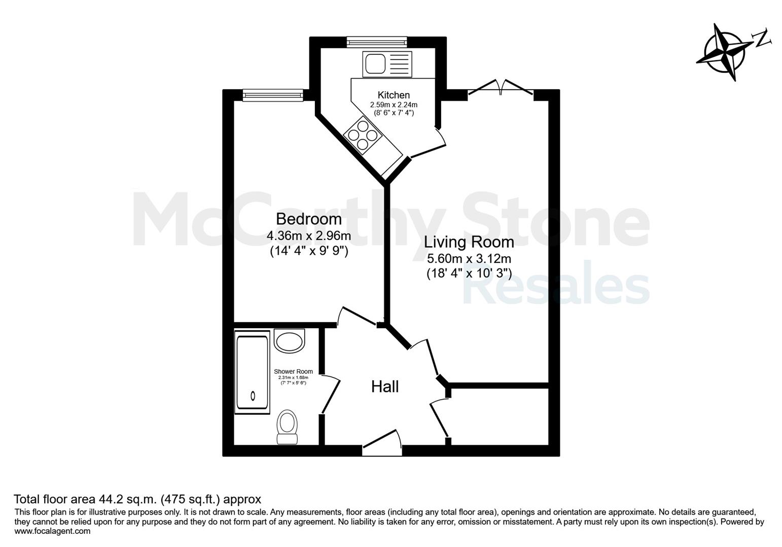 7 Blossom Court, Rufford Avenue, Leeds floorplan