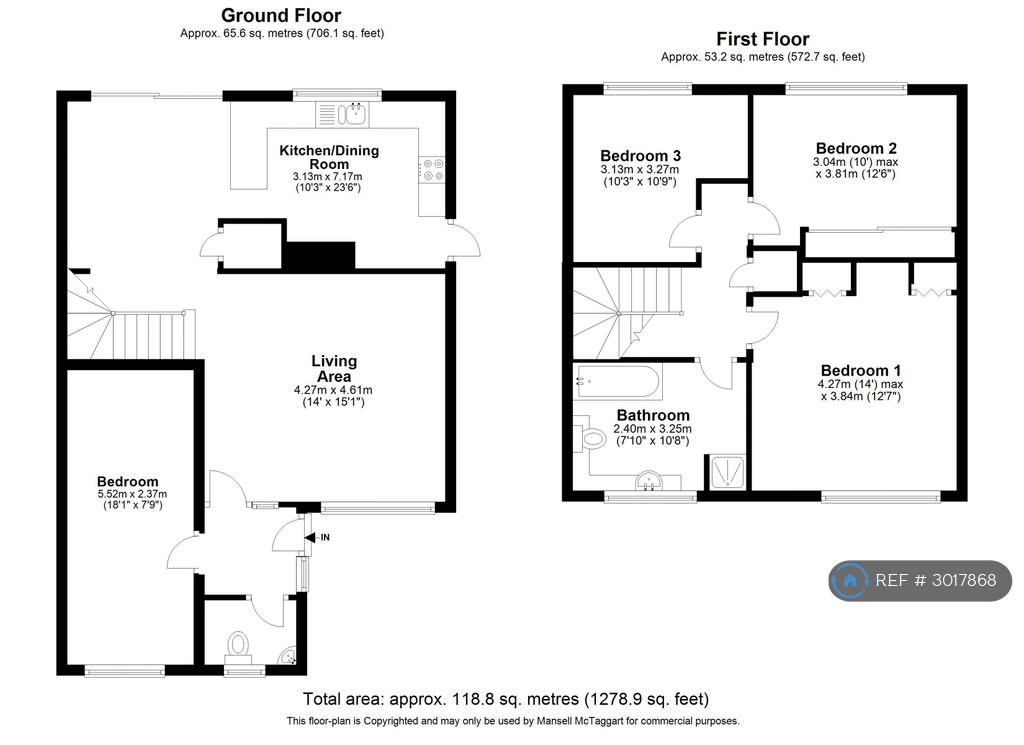 Feroners Close, Crawley floorplan