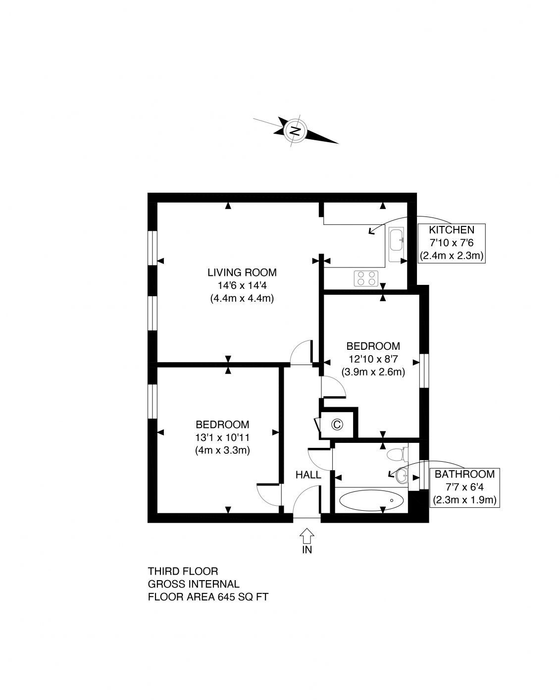 Queensberry Place, London E12, 2 bedroom flat for sale 65083263