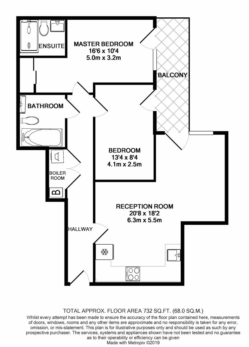 1 Skyline House, Longfield Avenue floorplan