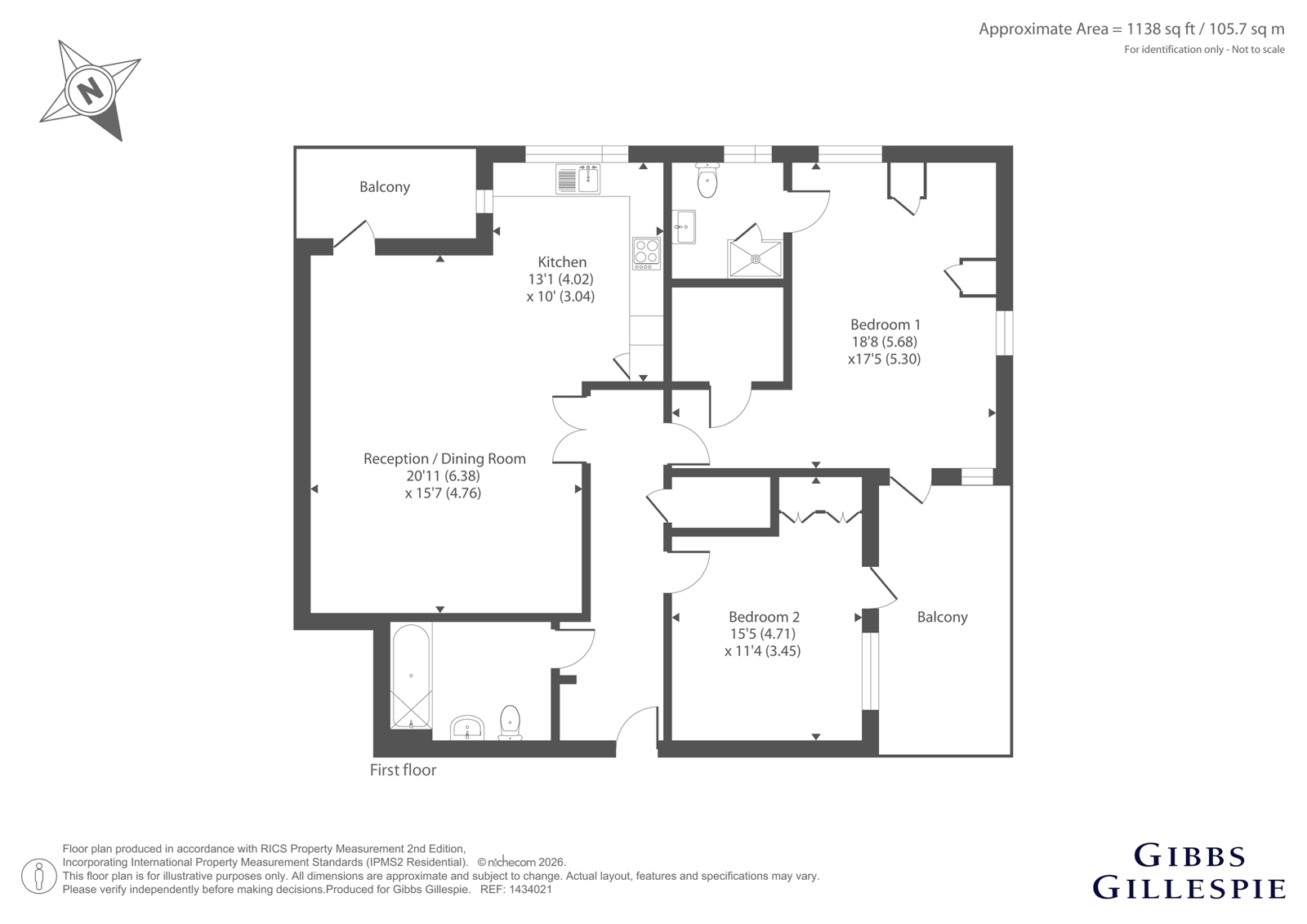 Apartment 5, 15, Gordon Avenue, Stanmore floorplan