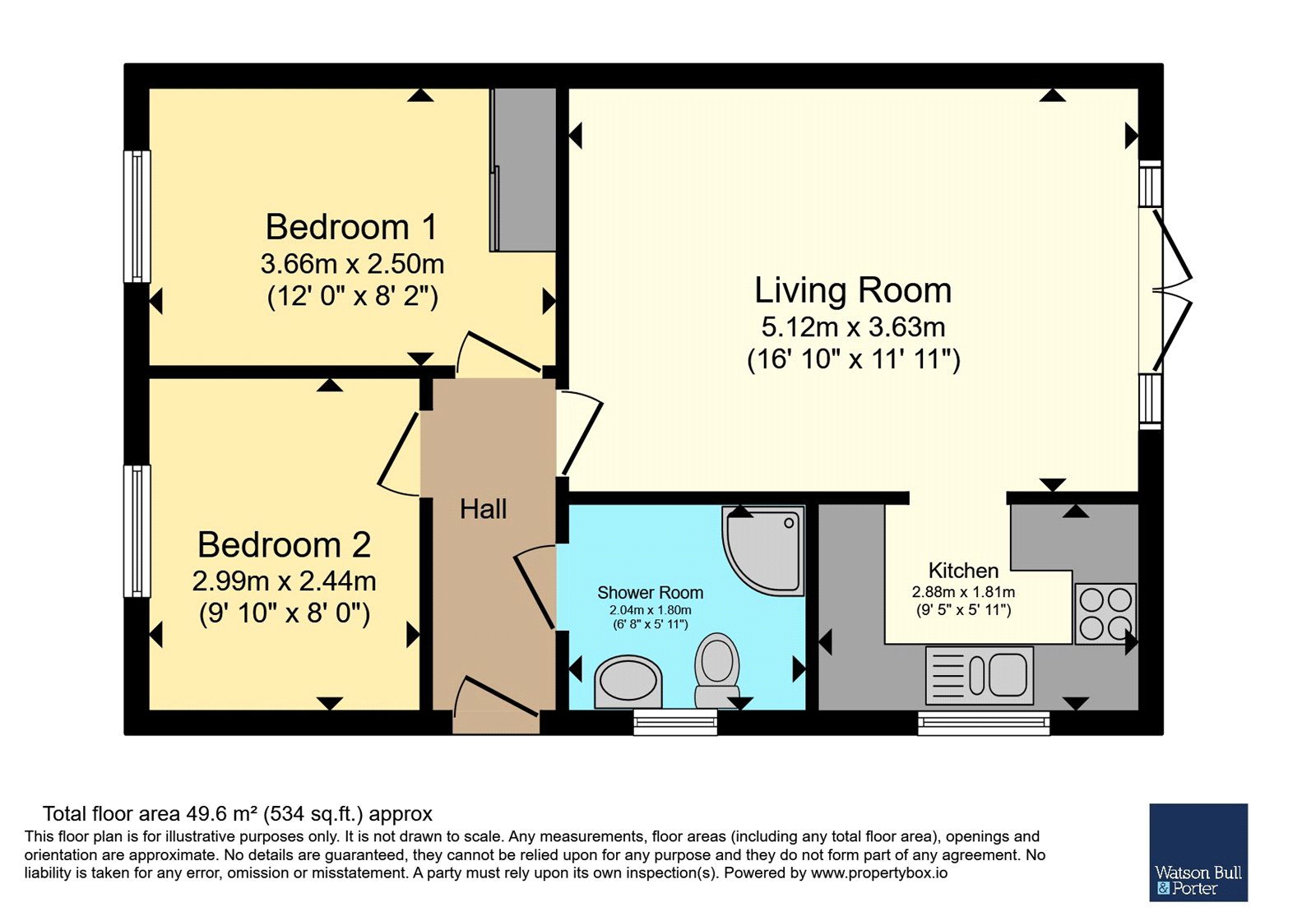 The Bay Colwell, Cottage 23,, Fort Warden Road, Isle of Wight floorplan