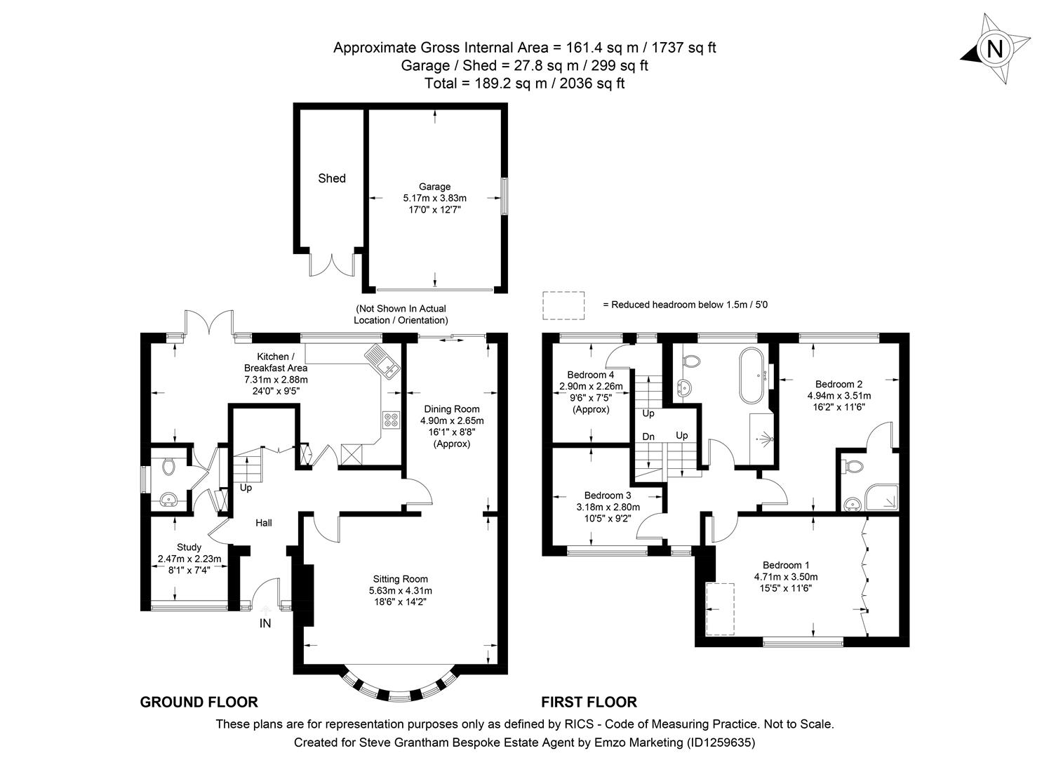 57, New Road, Clanfield floorplan