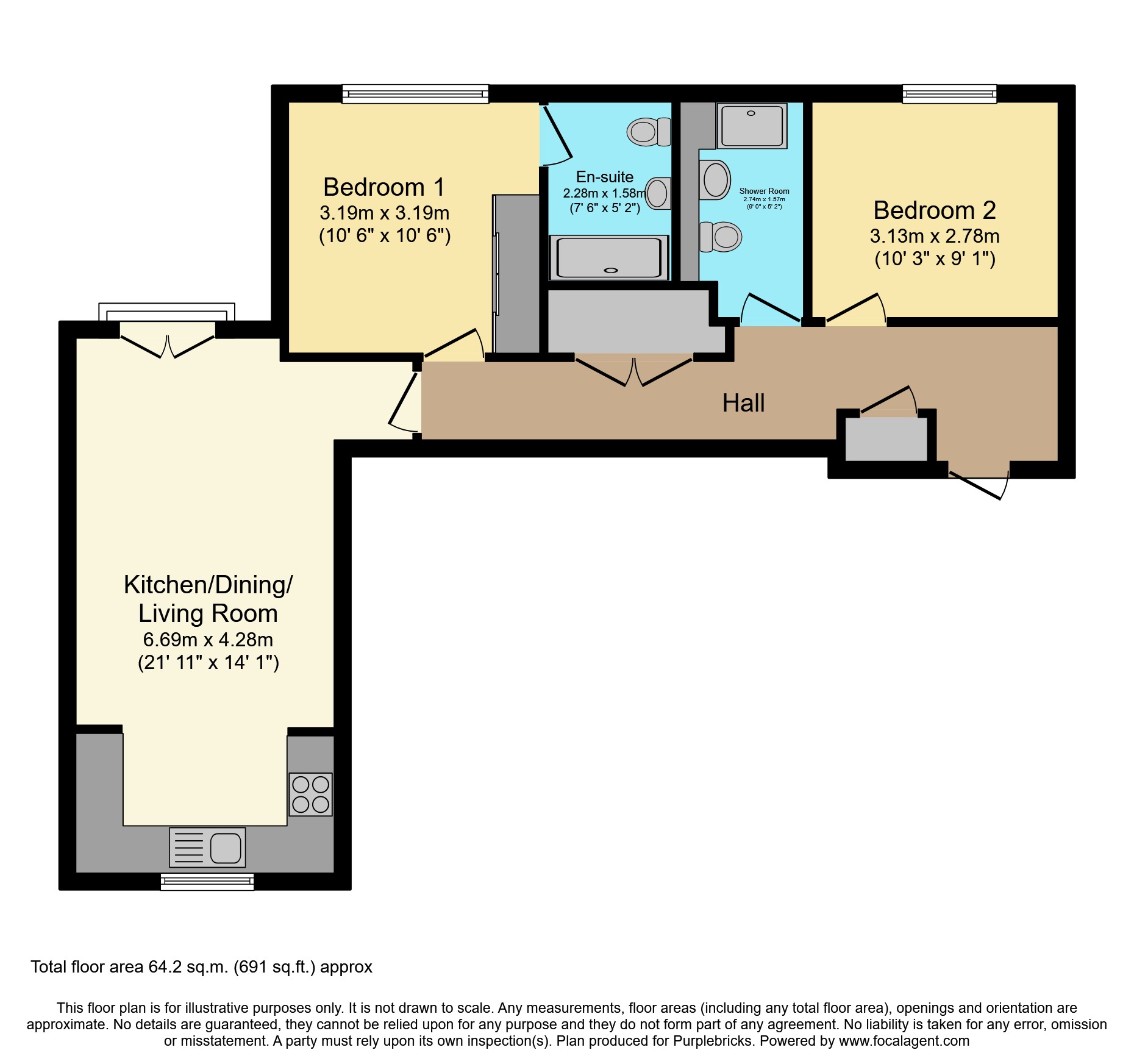 29 Barrland Street, Glasgow G41, 2 bedroom flat for sale 64449692