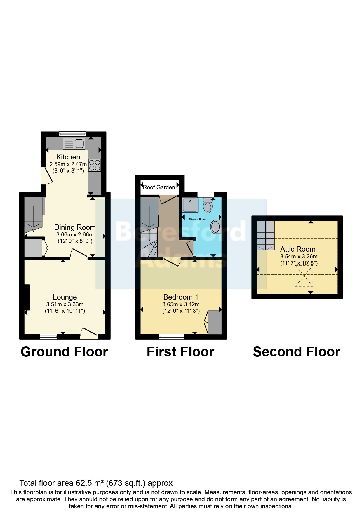 1, Belle Vue Terrace, Conwy floorplan