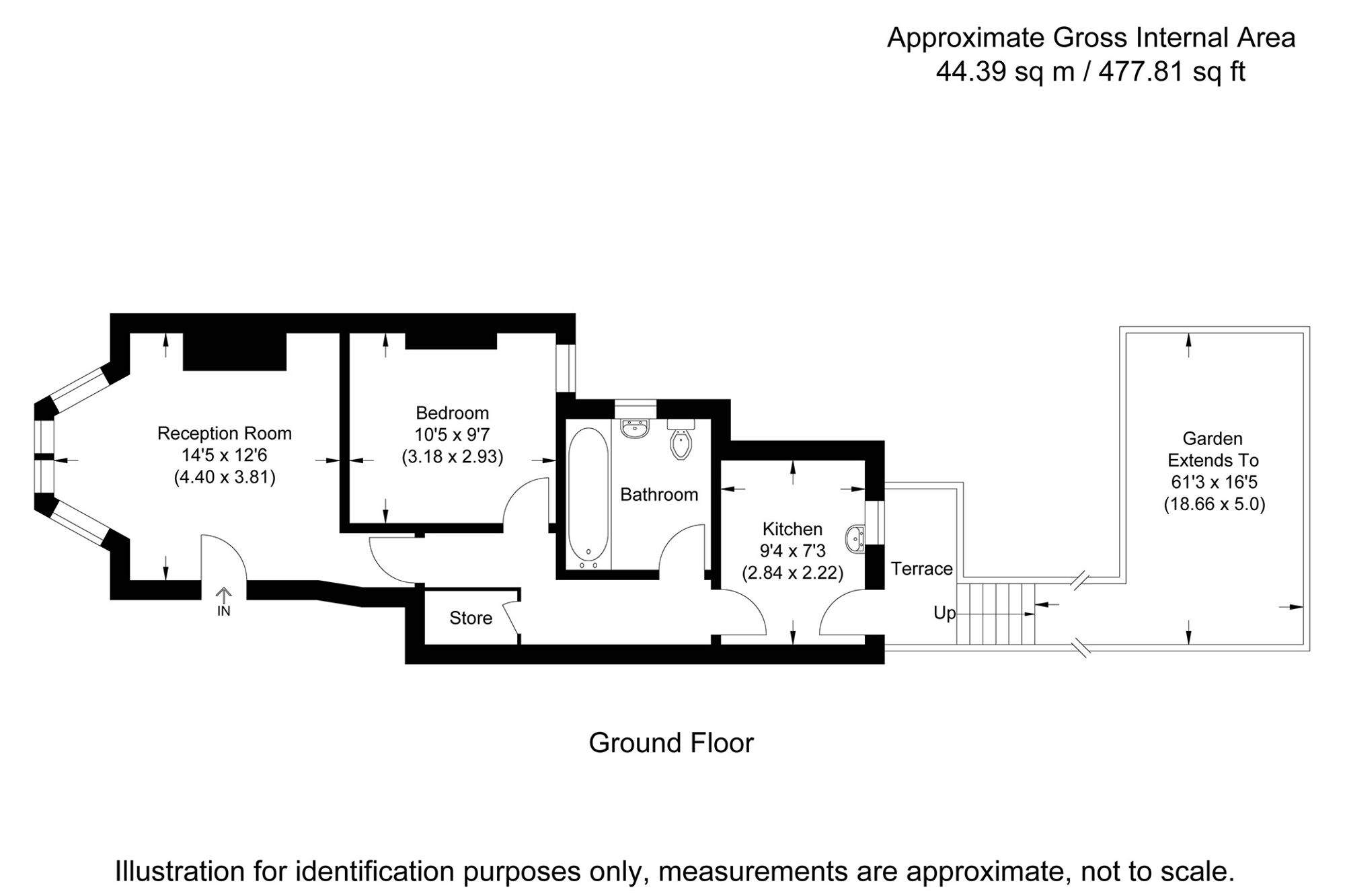 12b Mosslea Road, London floorplan