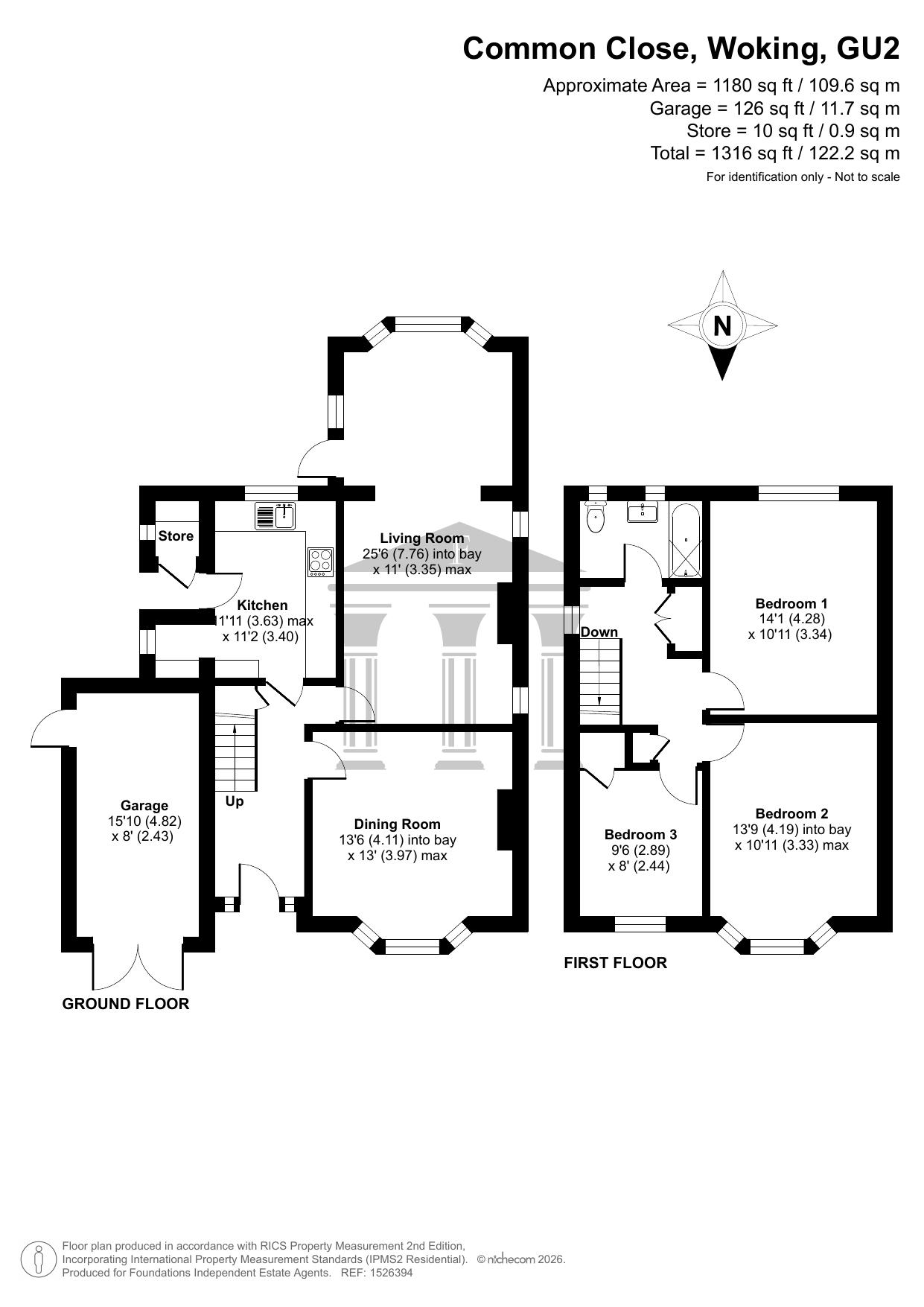 35 Common Close, Horsell, Woking floorplan