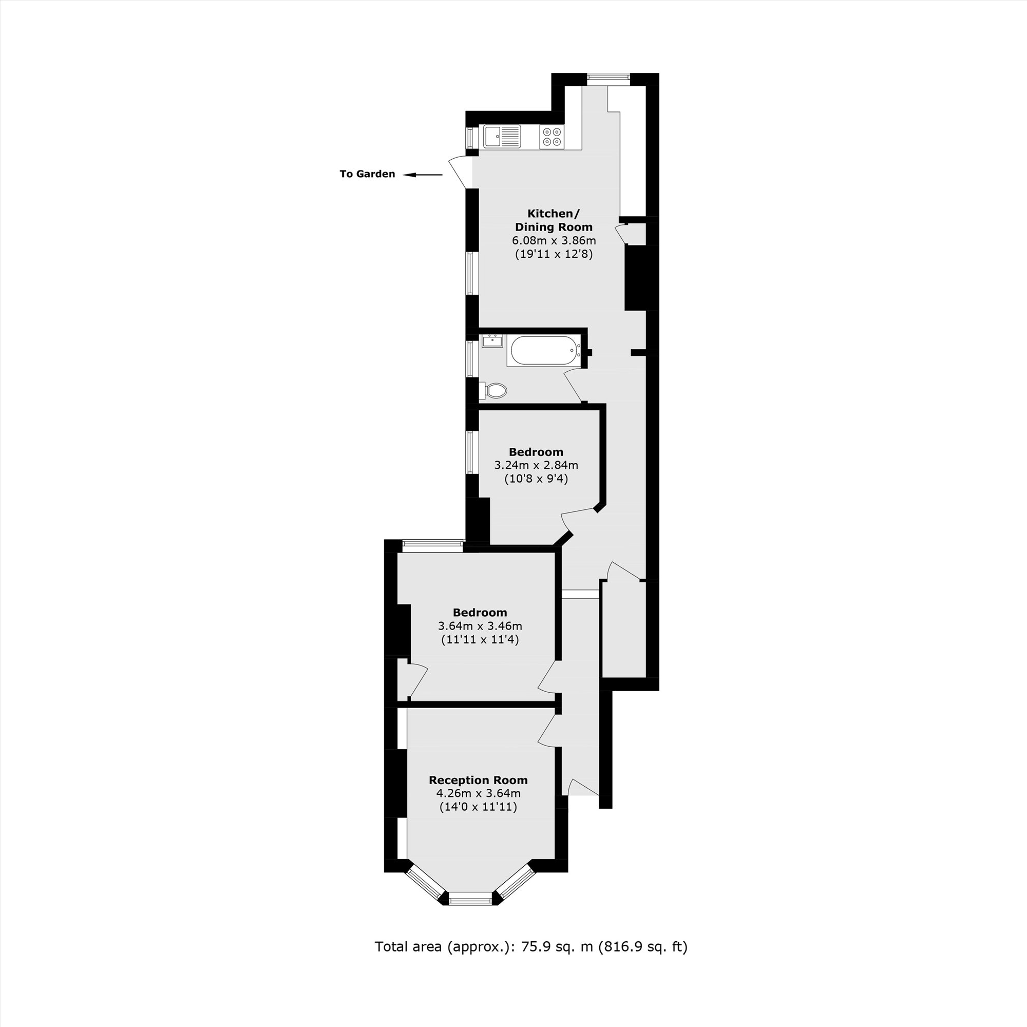 Burnbury Road, London floorplan