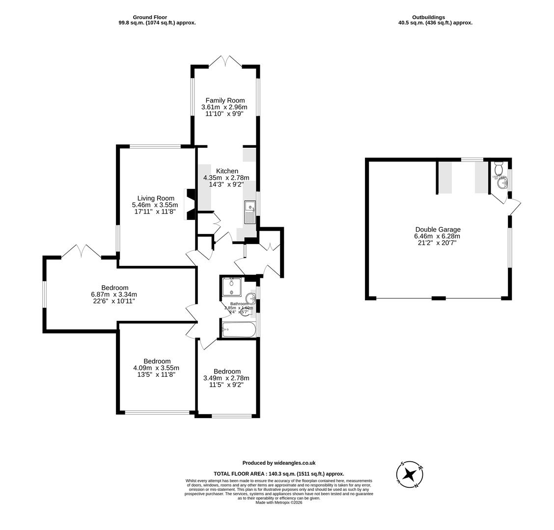 3, Colley Wood, Kennington floorplan