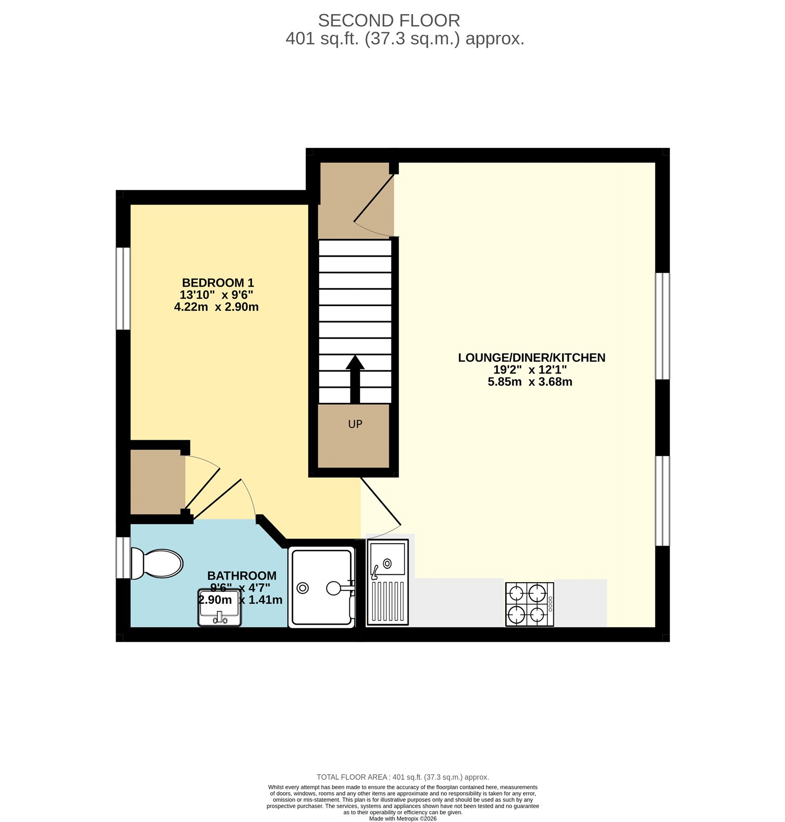 Flat 2, 25, Burgess Road, Hampshire floorplan