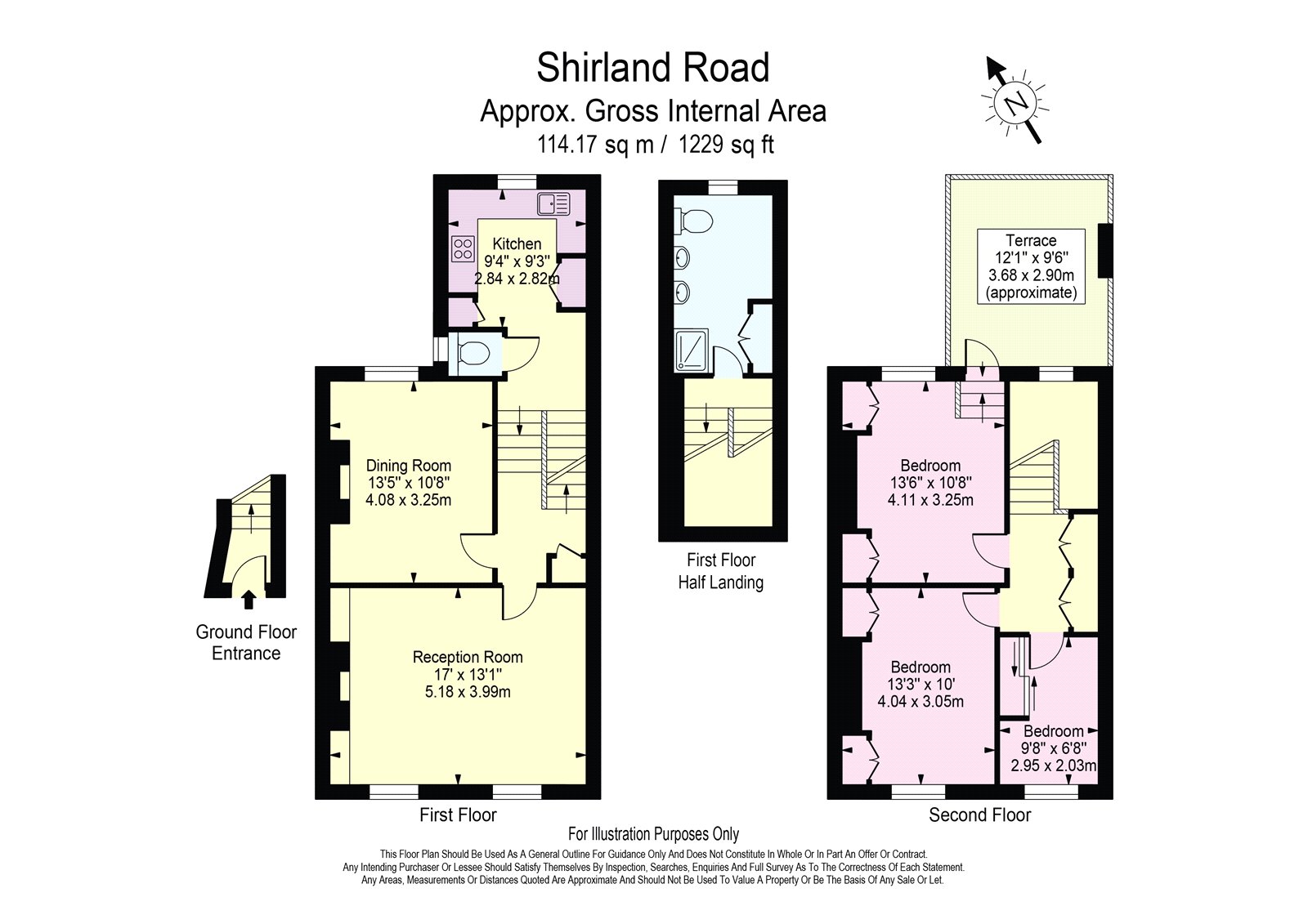 165,, Shirland Road, London floorplan