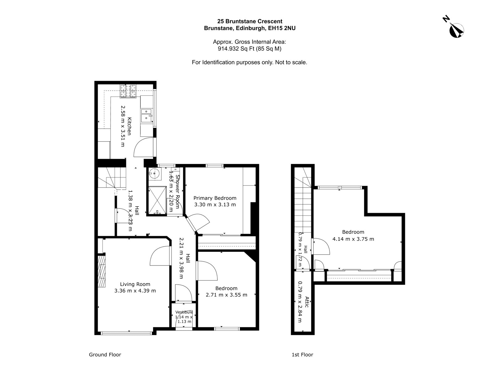 25, Brunstane Crescent, Edinburgh floorplan