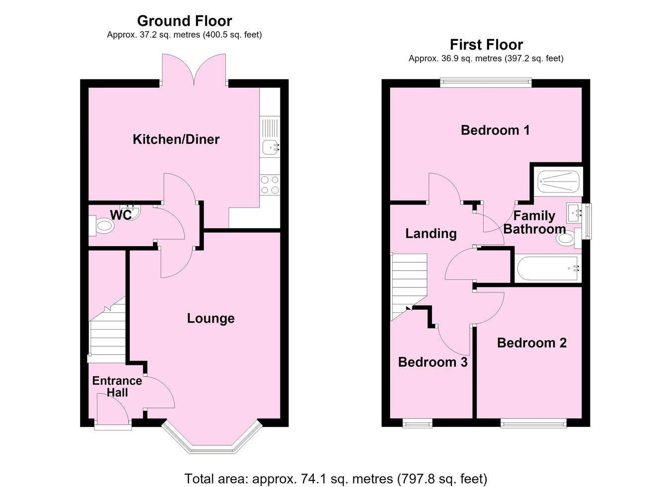 Gloster Road, Lutterworth floorplan