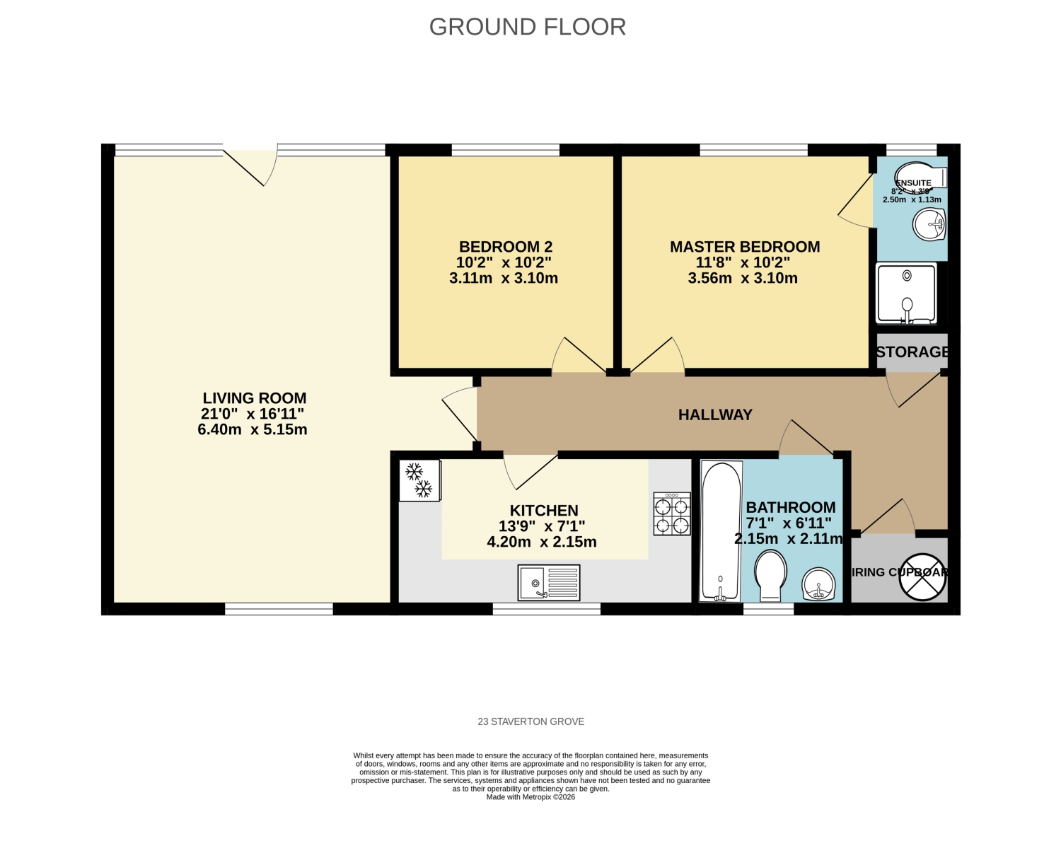 23, Staverton Grove, Milton Keynes floorplan