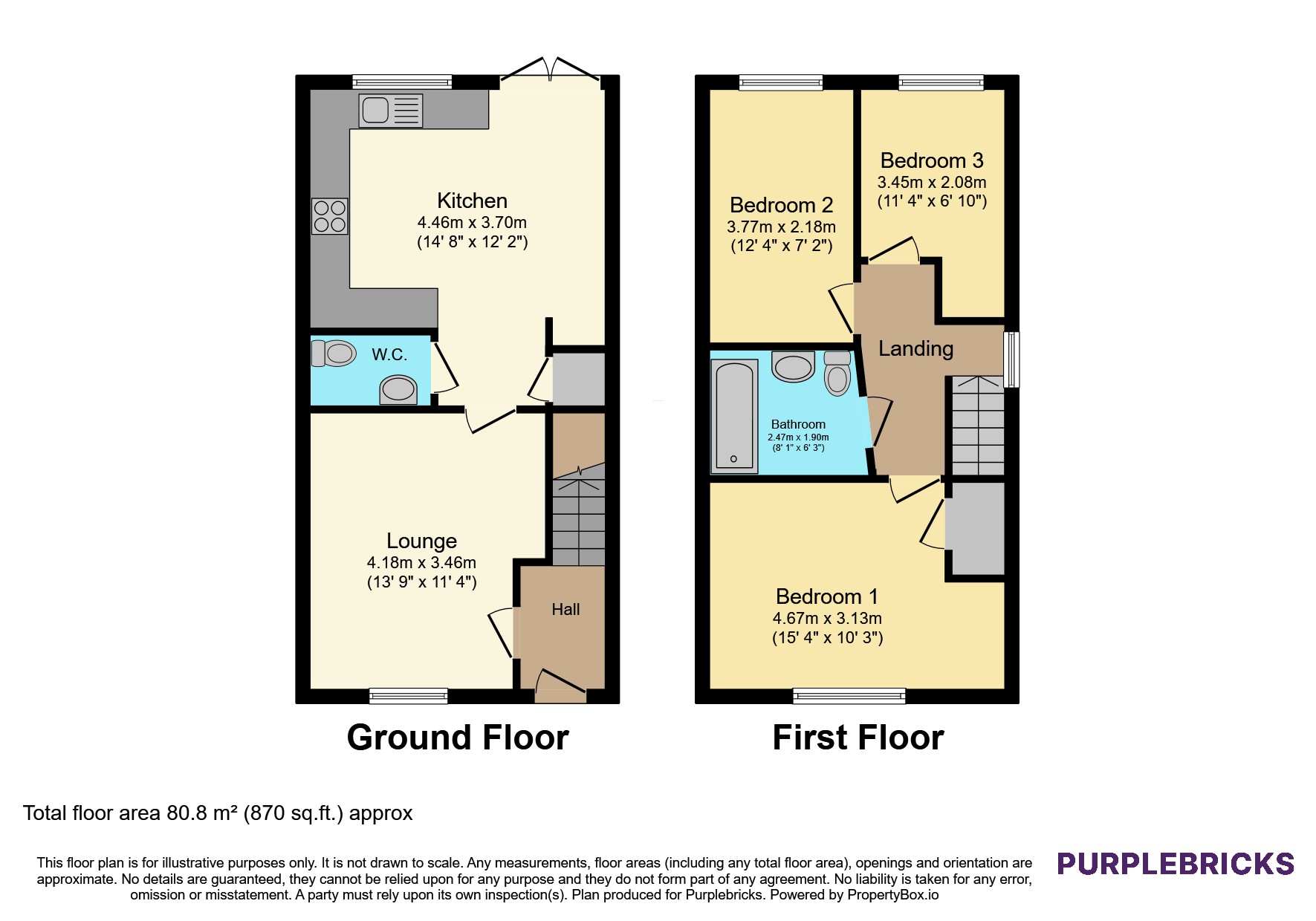 16, Dunclent Close, Droitwich floorplan