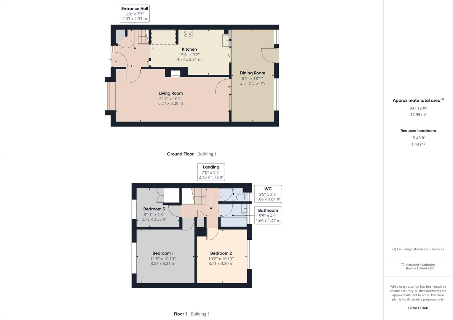21, Cherry Lane, Crawley floorplan