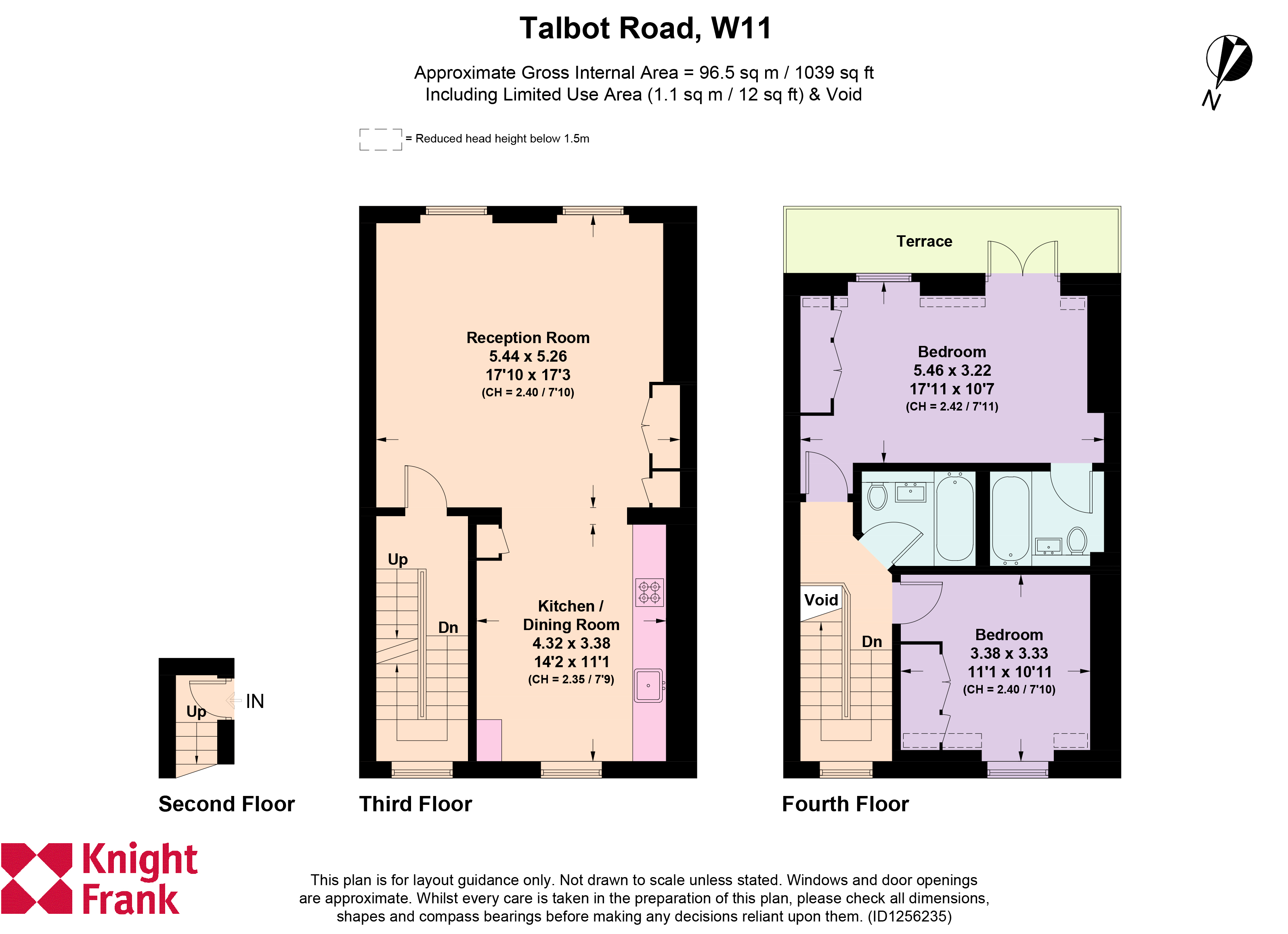 126, Talbot Road, London floorplan