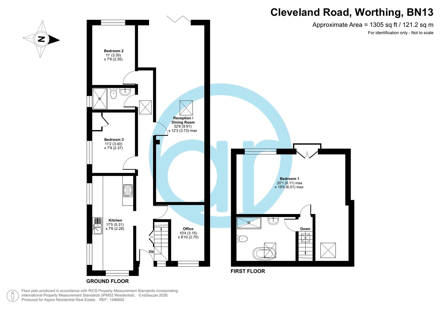 41, Cleveland Road, Worthing floorplan
