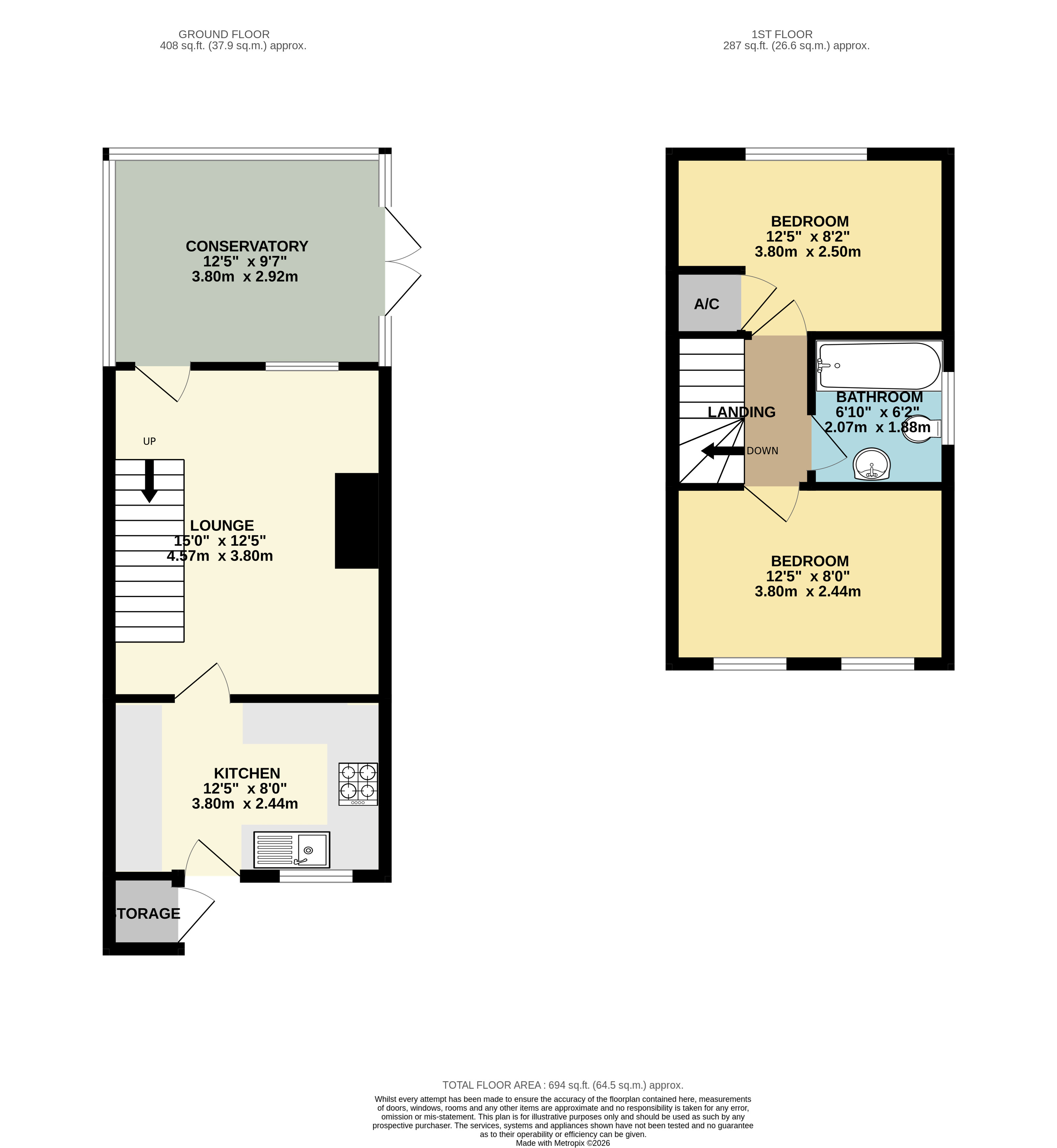 19, Mareham Close, Bracebridge Heath floorplan