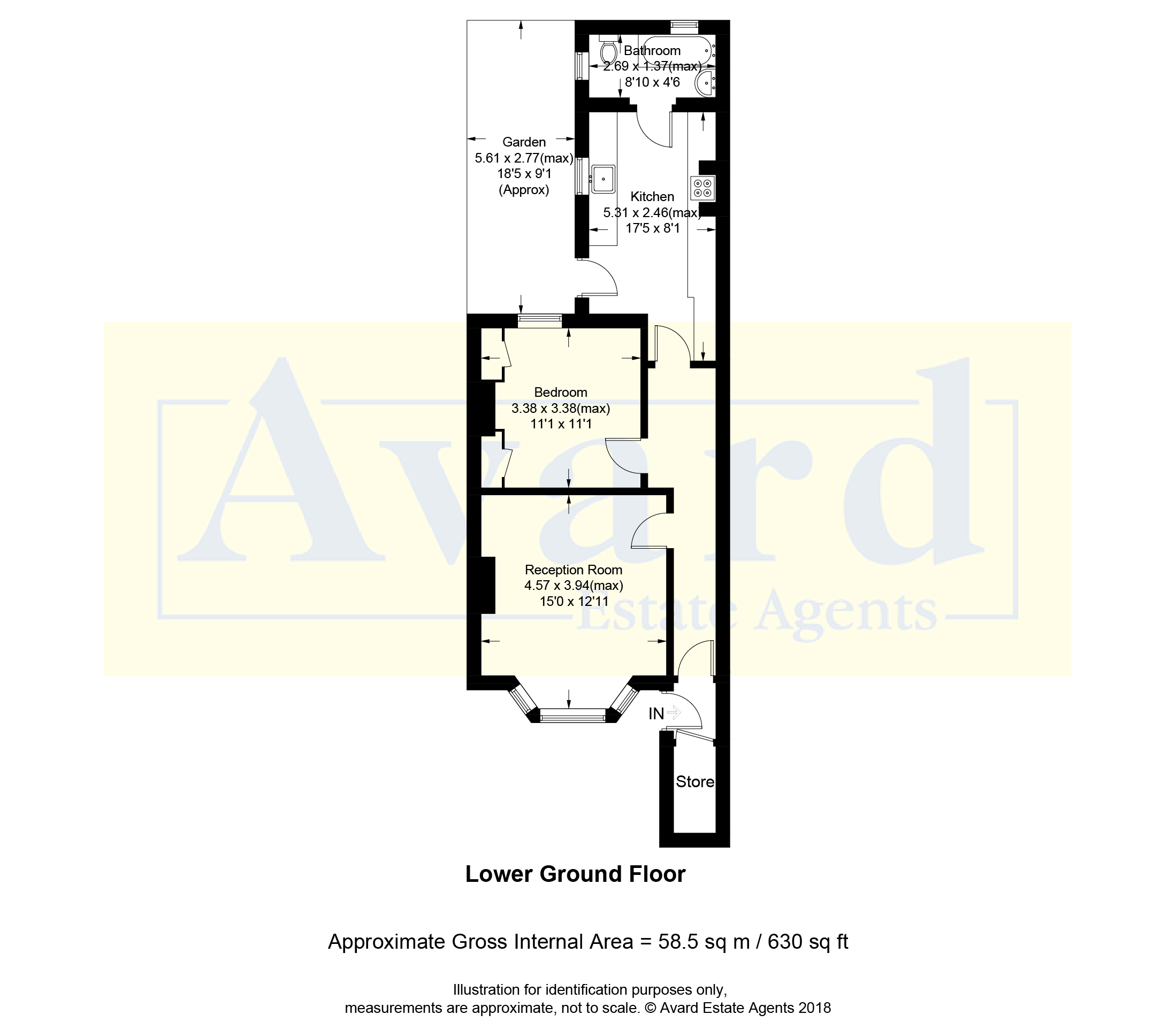 1 Bedrooms Flat for sale in Springfield Road, Brighton, East Sussex BN1