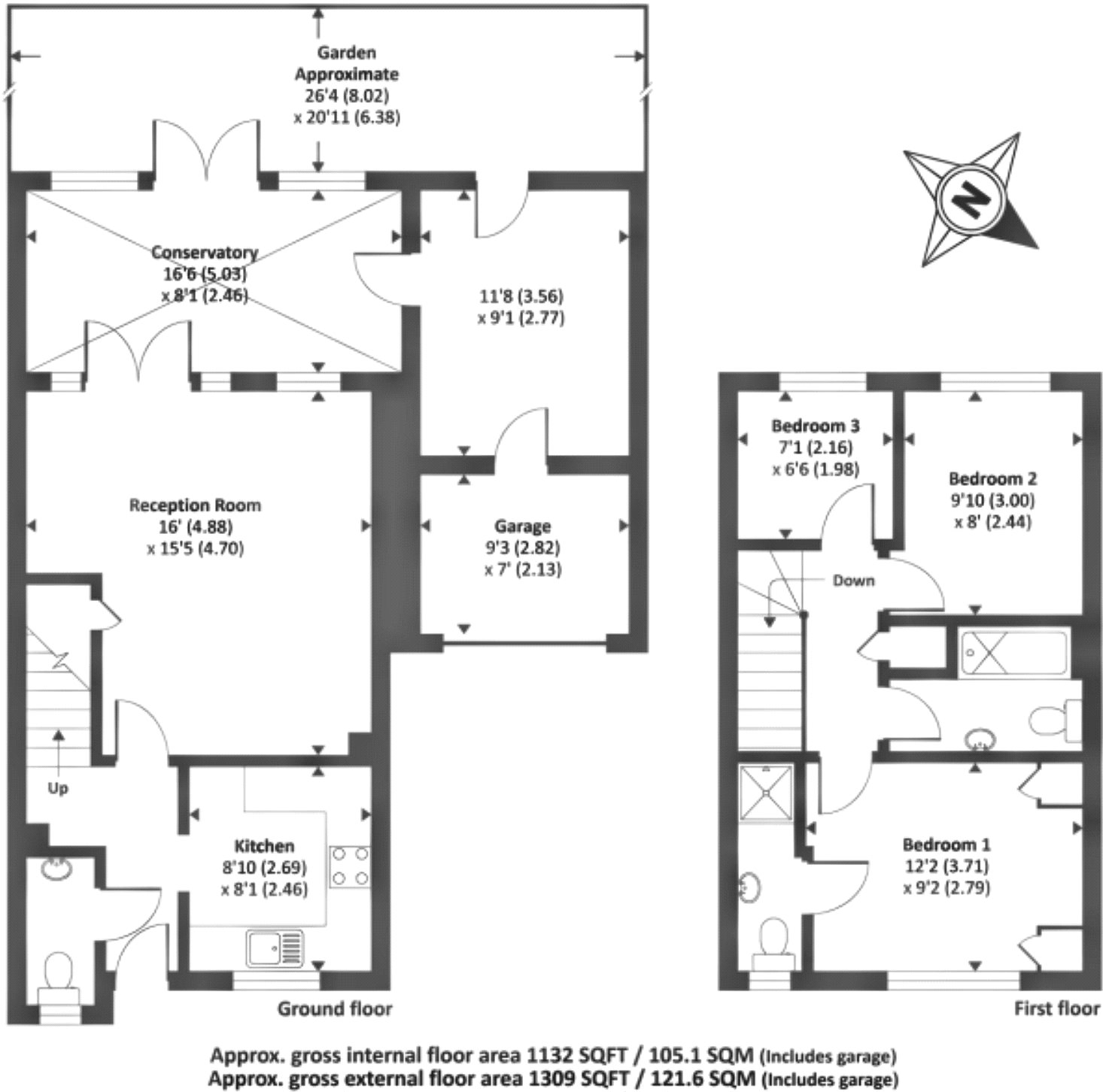 3 Bedrooms Link-detached house for sale in Woking, Surrey GU22