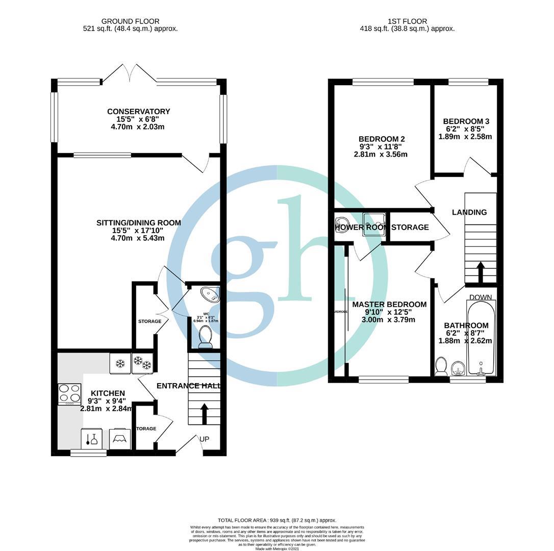 Monarchs Way, Middlesex floorplan