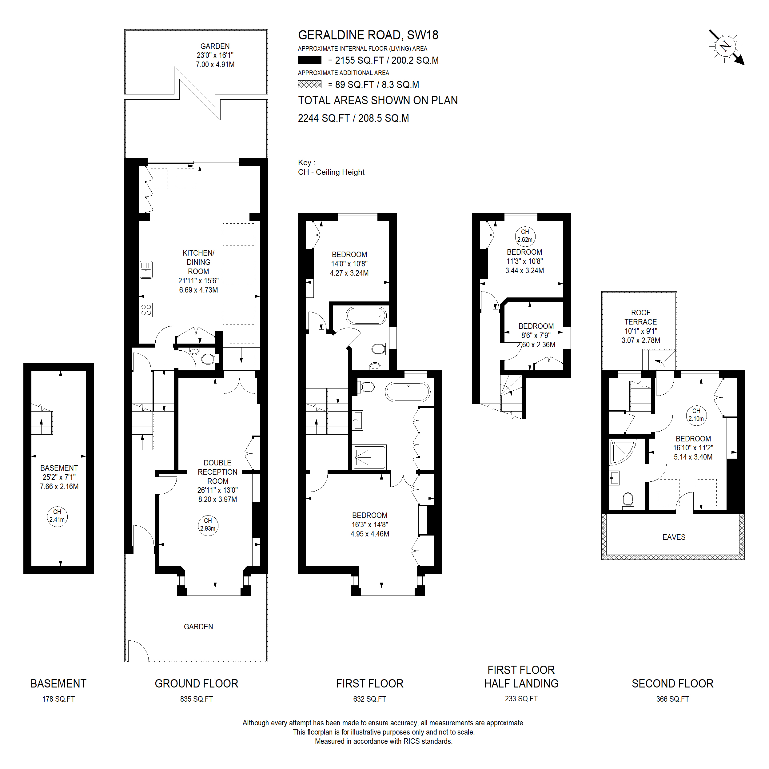 60, Geraldine Road, London floorplan