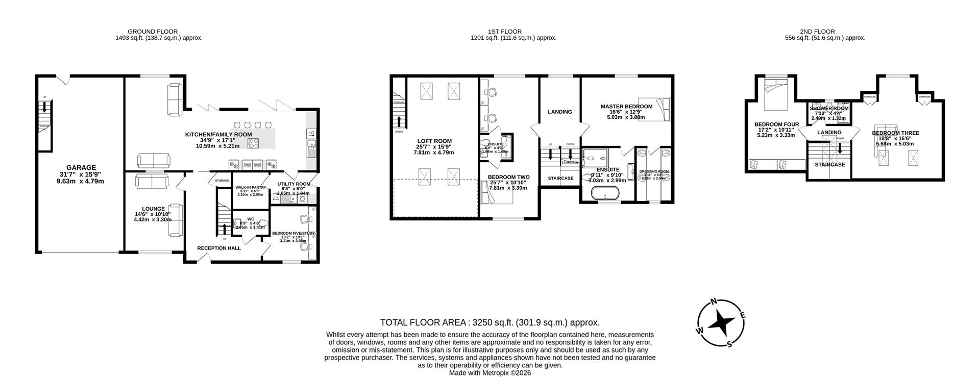 1, Linden Grove, Chorley floorplan