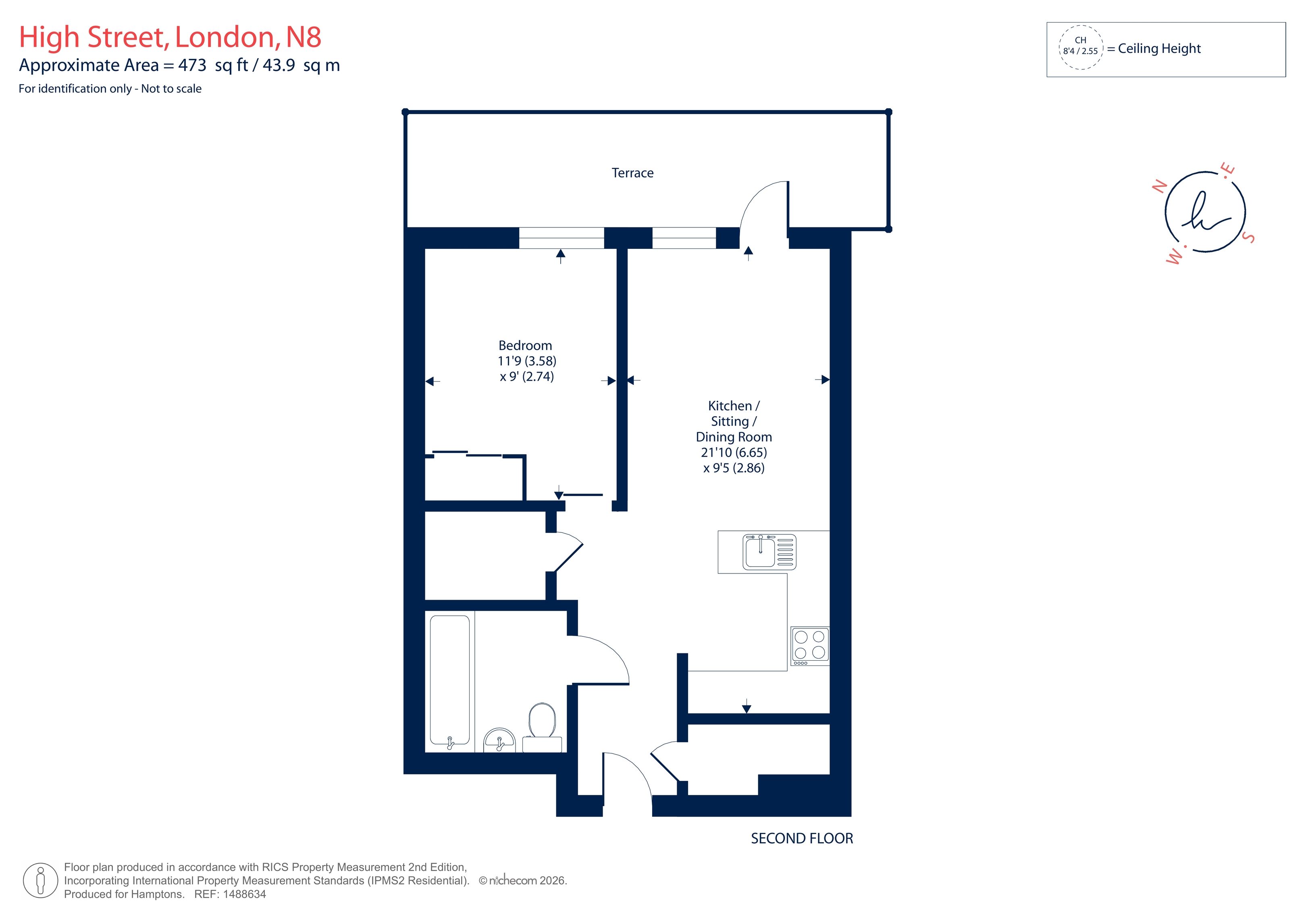 Flat 7, Purser Court, High Street, London floorplan