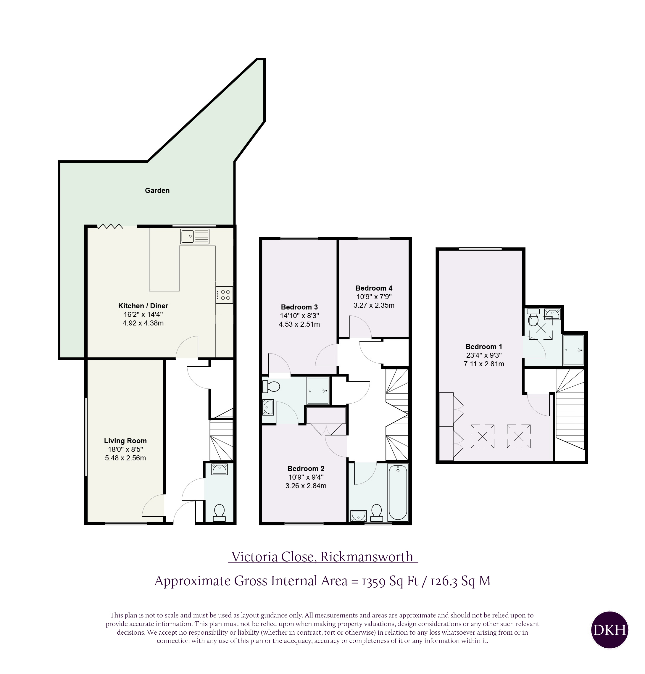 4, Victoria Close, Hertfordshire floorplan